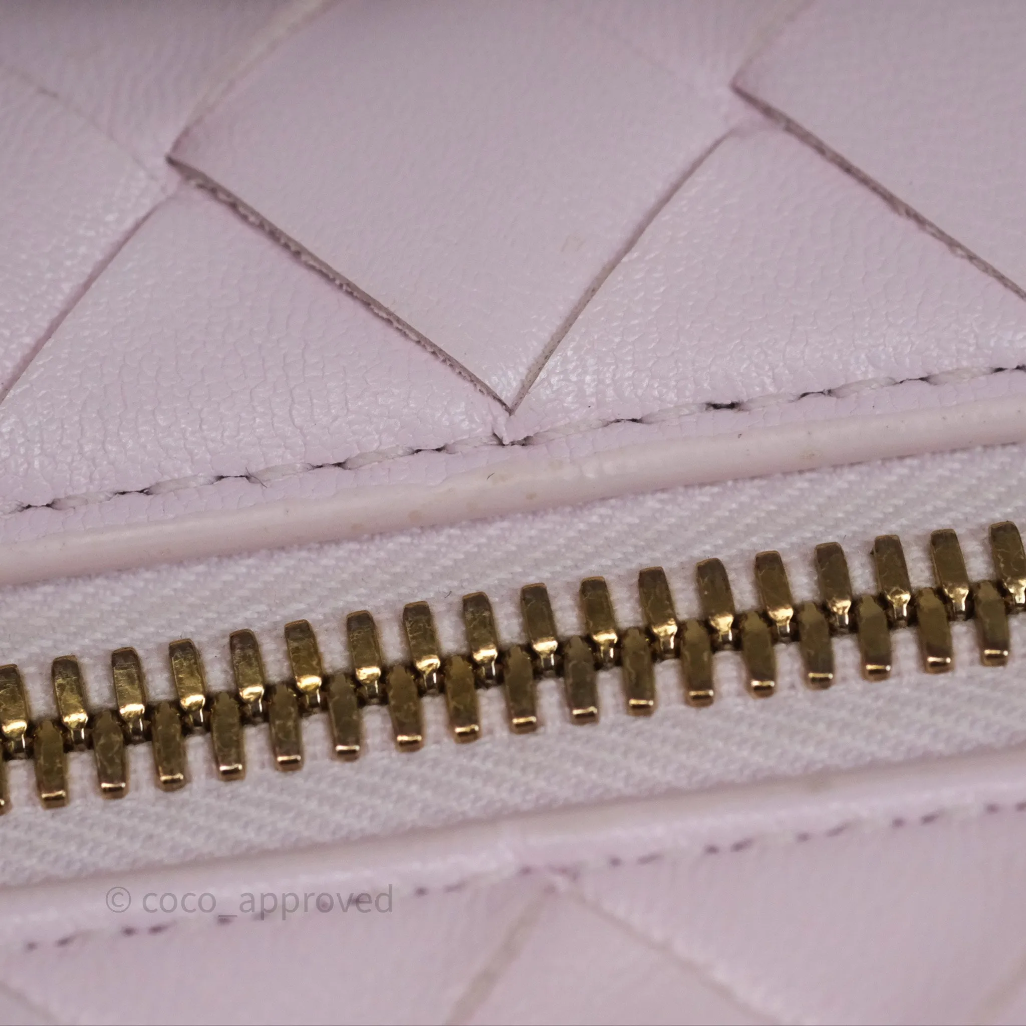 Bottega Veneta Wallace Pink Intrecciato Gold Hardware