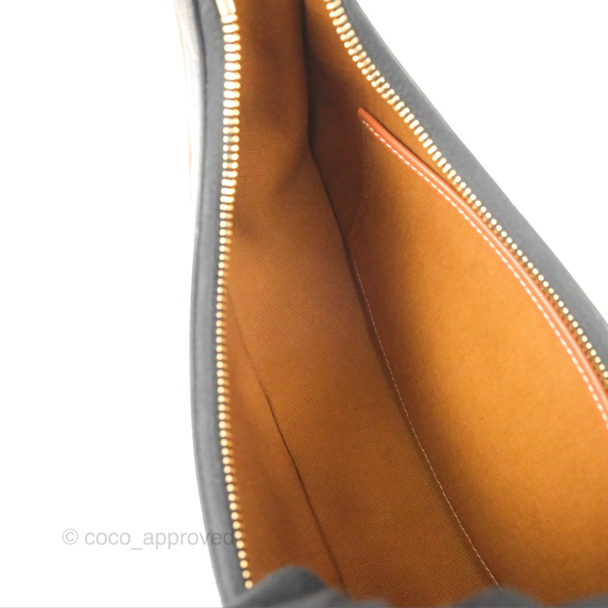 Celine Ava Bag In Triomphe Canvas Calfskin Tan