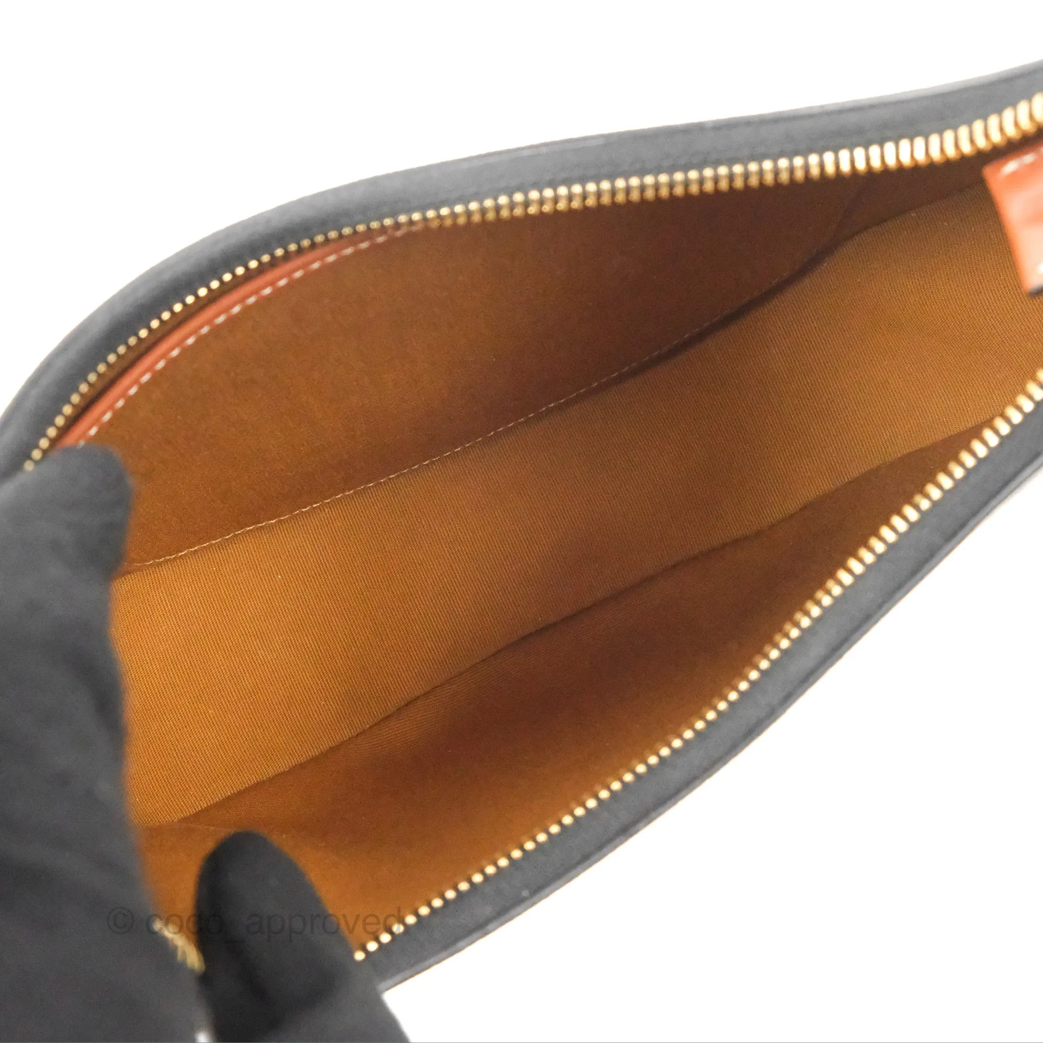 Celine Ava Bag In Triomphe Canvas Calfskin Tan