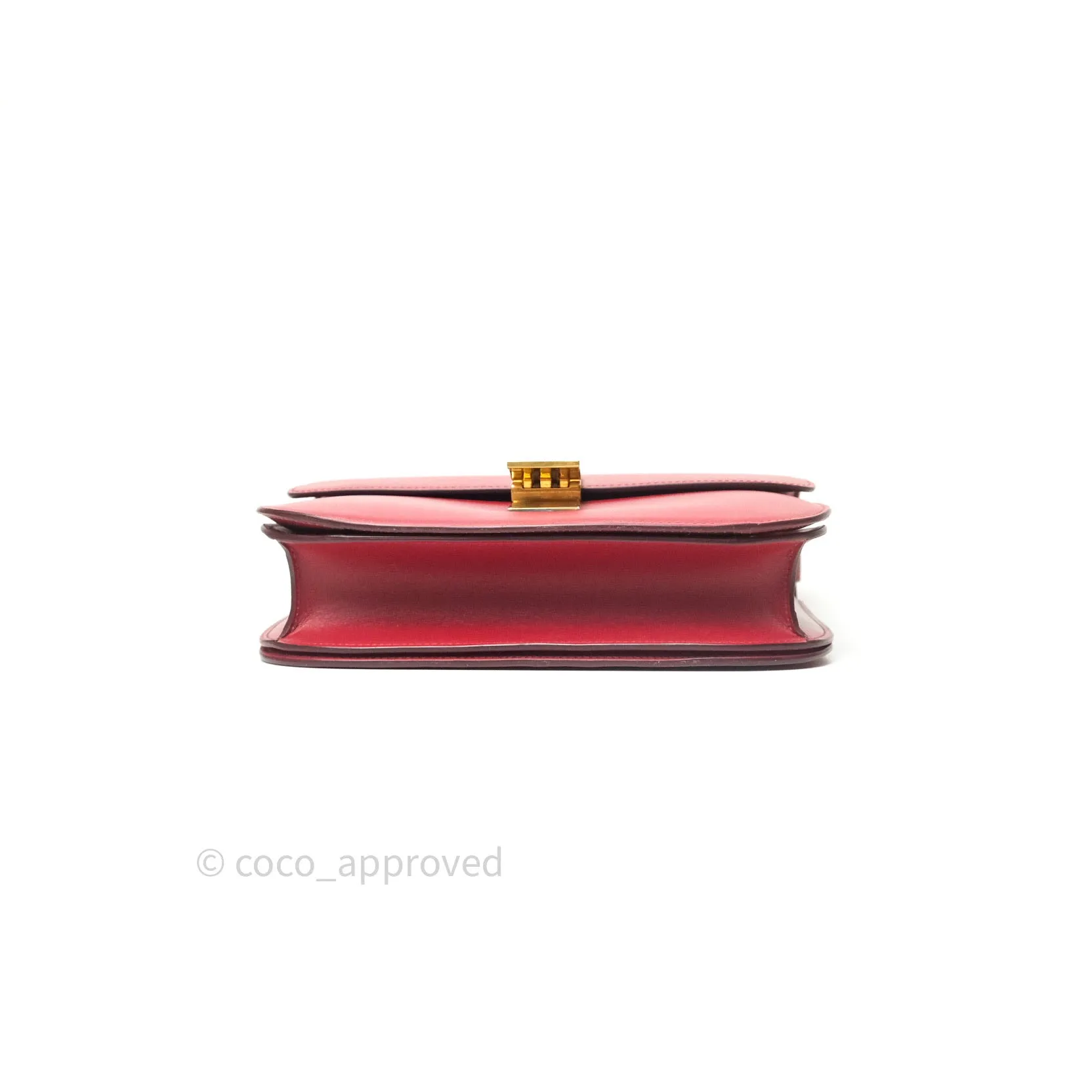 Celine Box Calfskin Medium Classic Box Flap Red