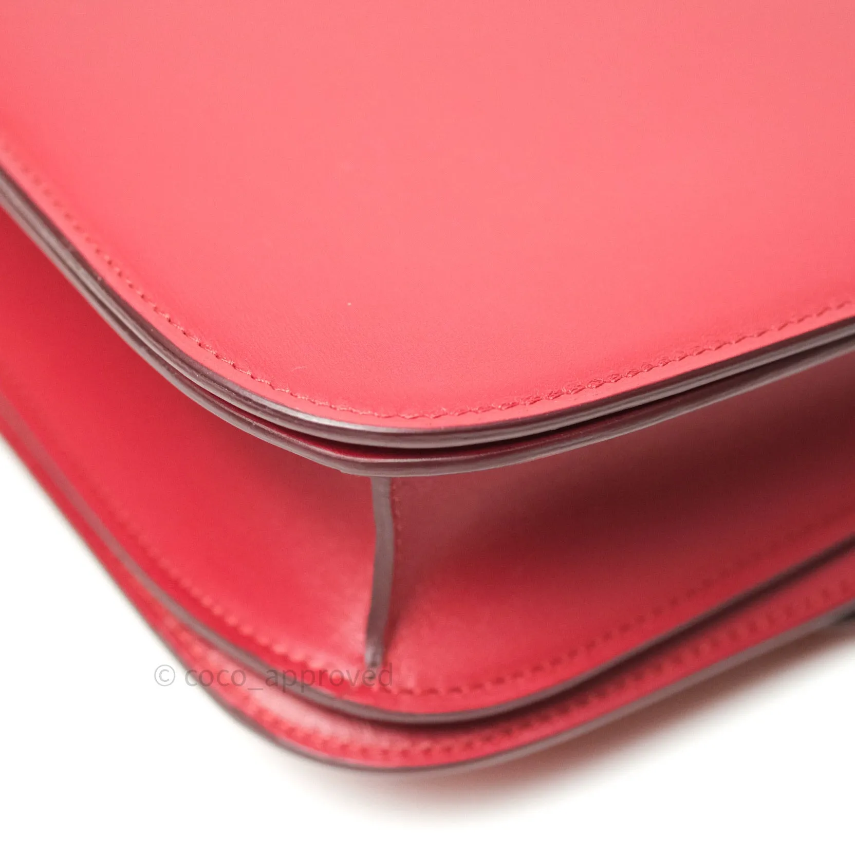 Celine Box Calfskin Medium Classic Box Flap Red