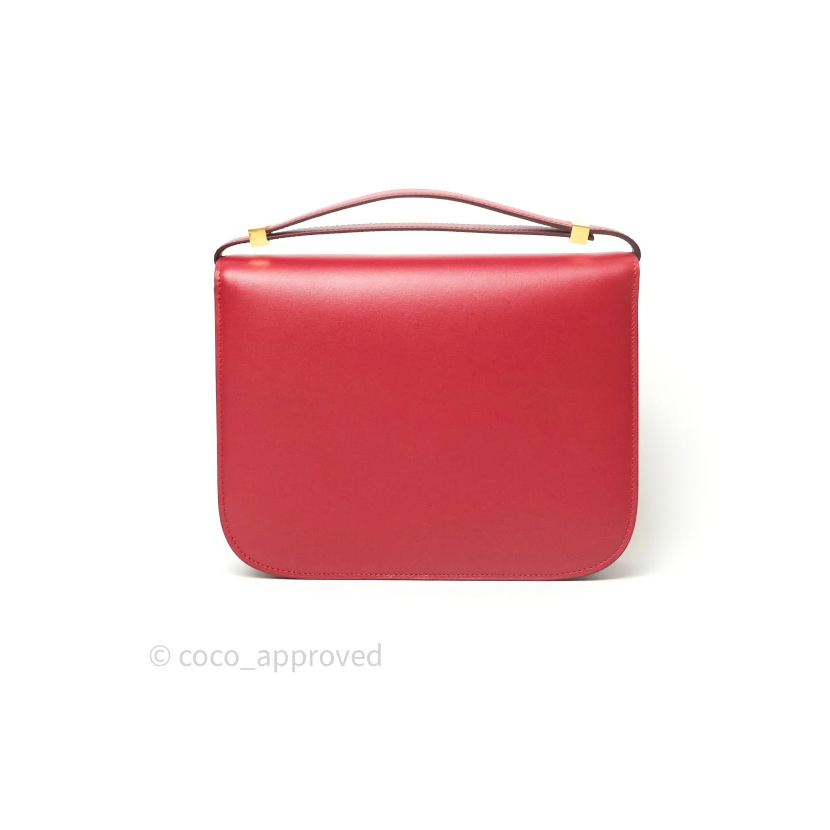Celine Box Calfskin Medium Classic Box Flap Red