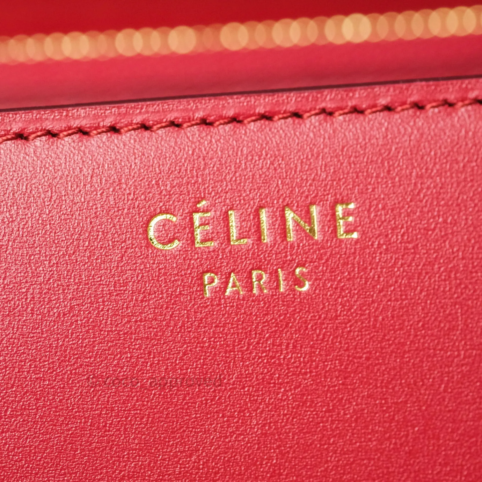 Celine Box Calfskin Medium Classic Box Flap Red