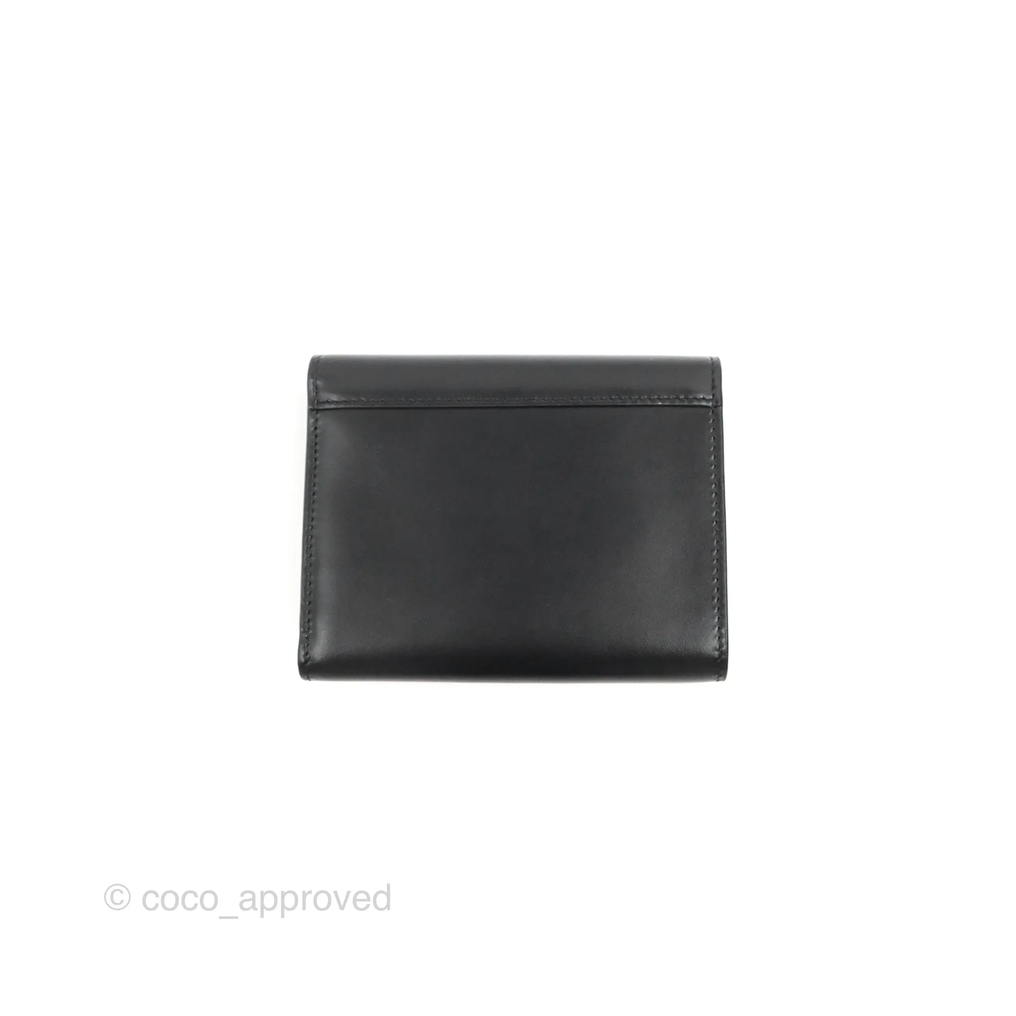 Celine C Wallet Black Gold Hardware