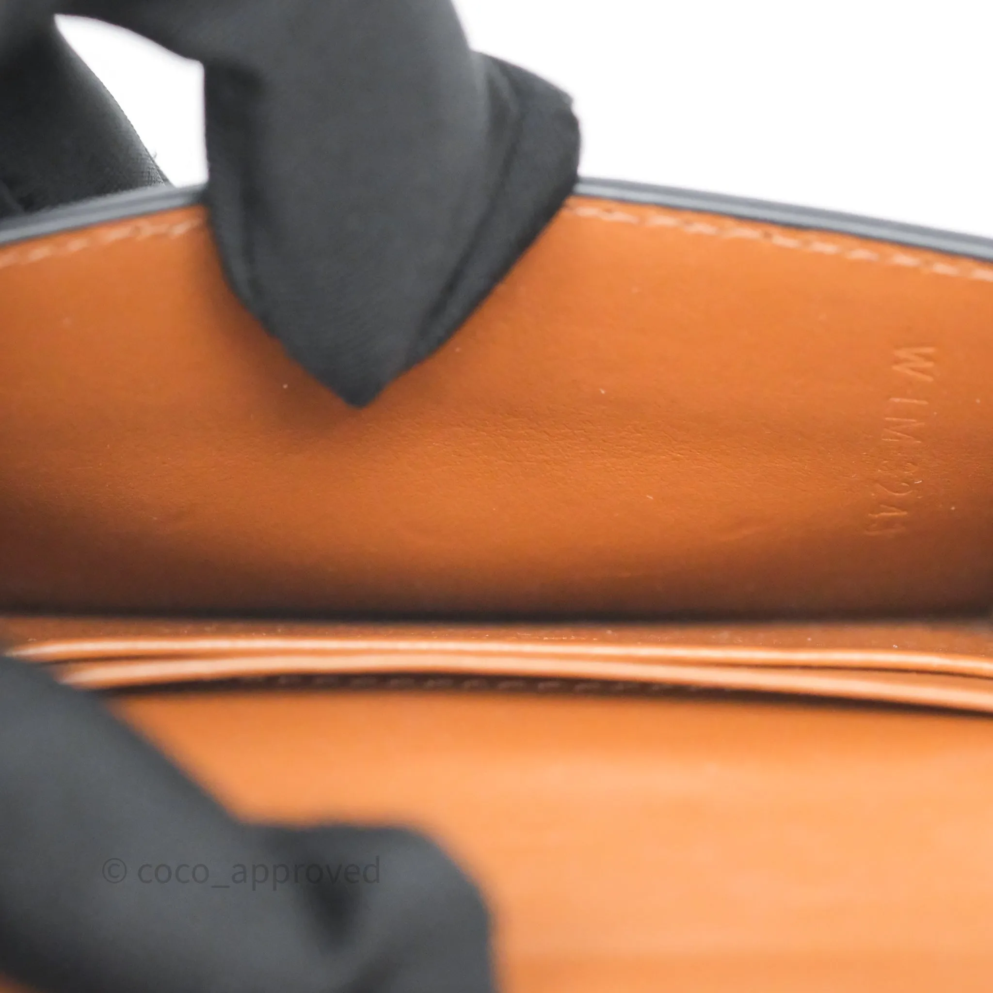 Celine Card Holder with Flap Triomphe Canvas Tan