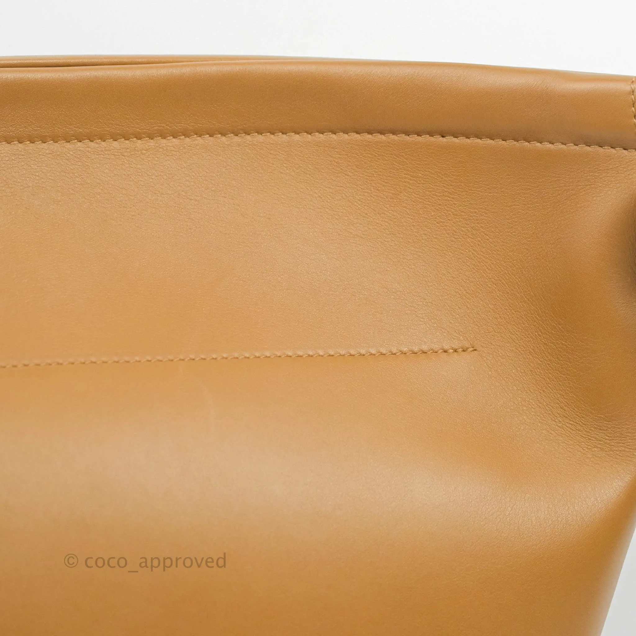 Celine Clasp Bucket Bag Brown