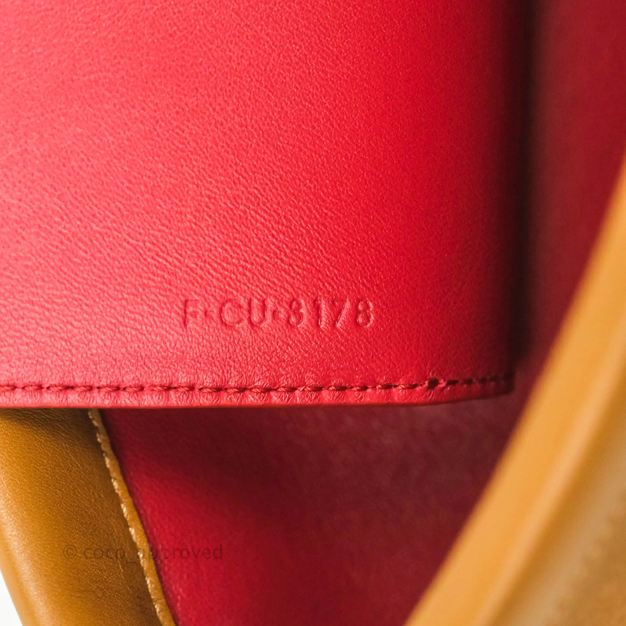 Celine Clasp Bucket Bag Brown