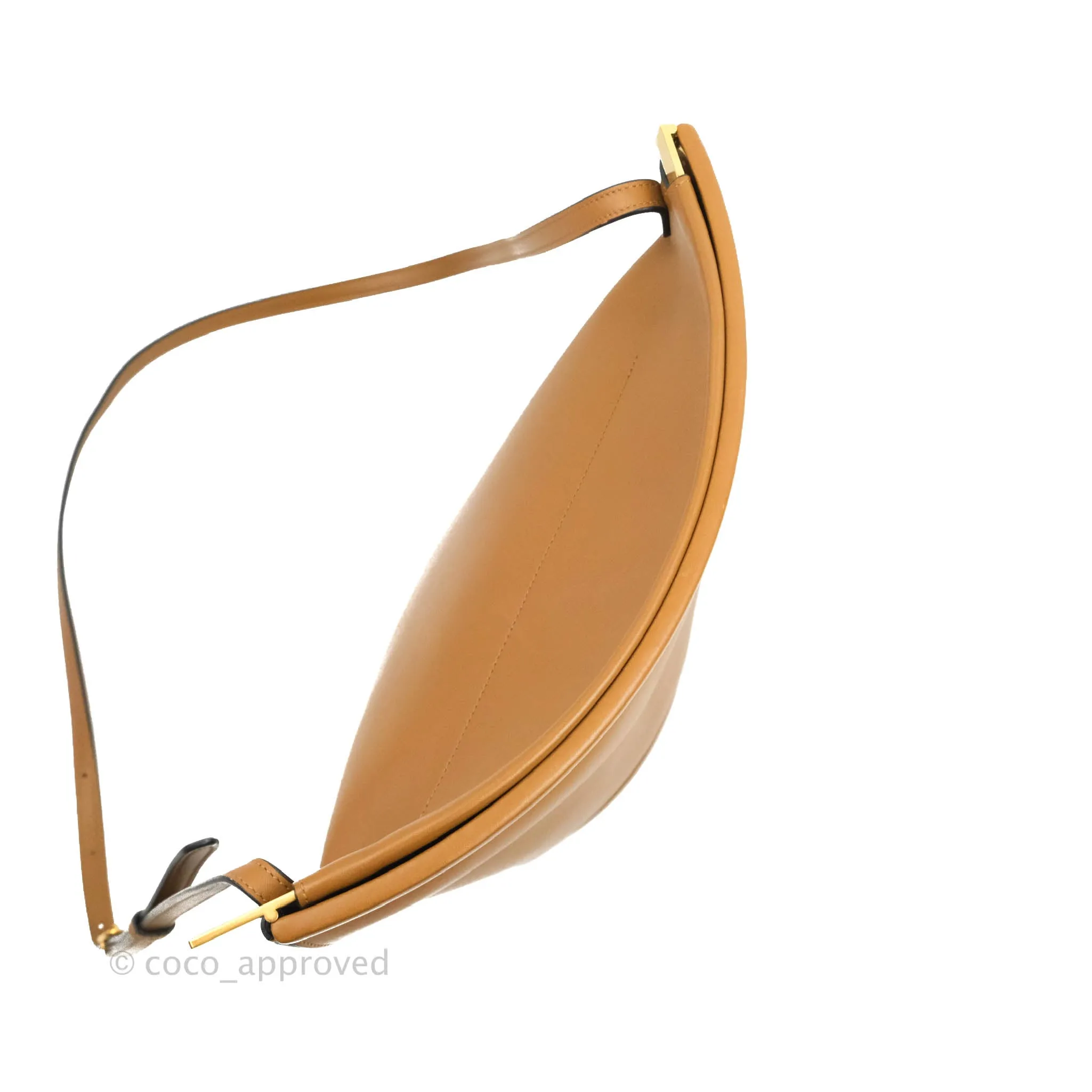 Celine Clasp Bucket Bag Brown