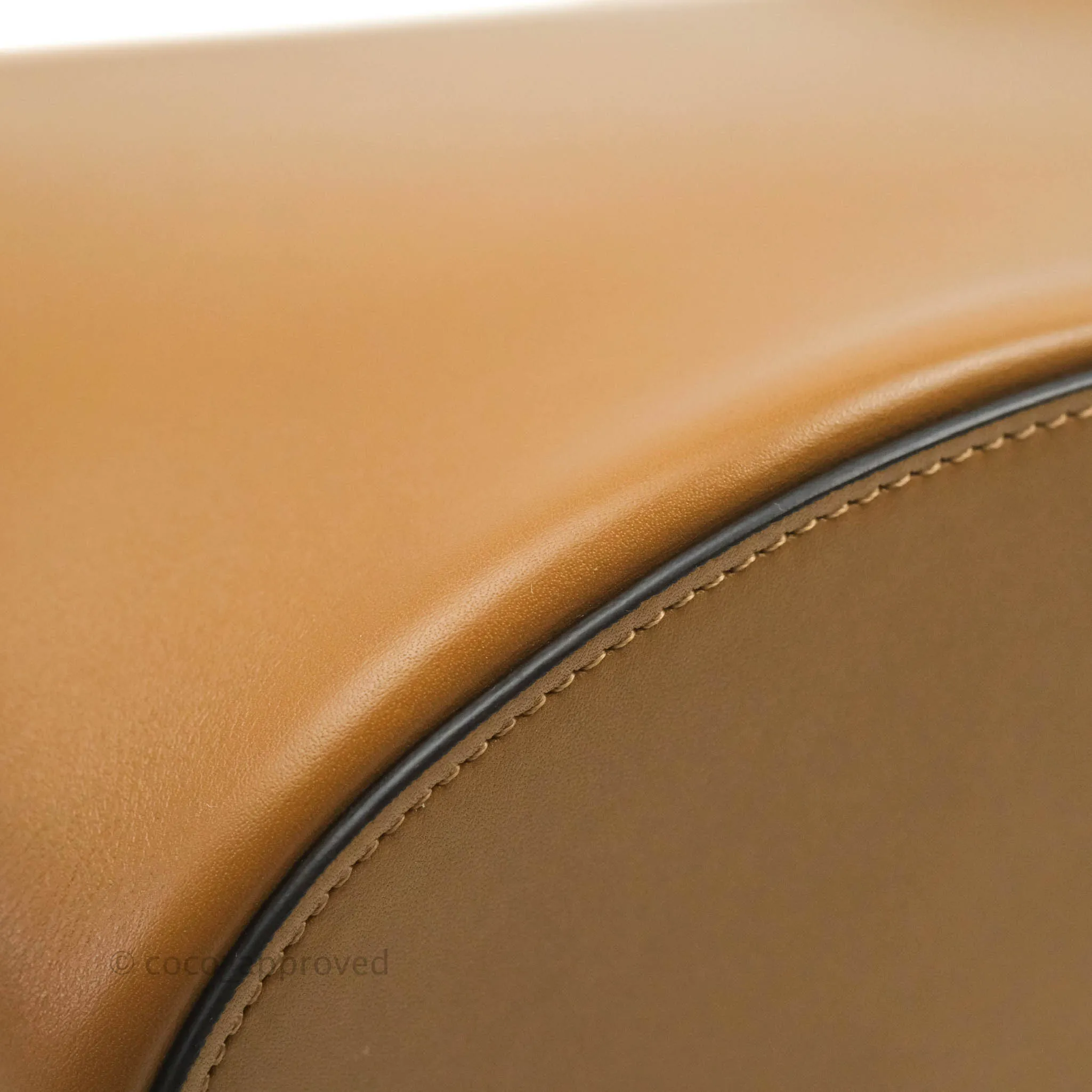 Celine Clasp Bucket Bag Brown