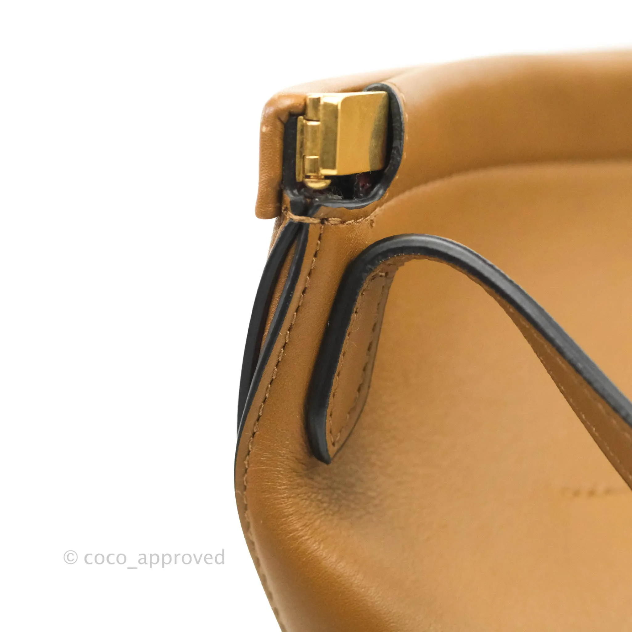 Celine Clasp Bucket Bag Brown