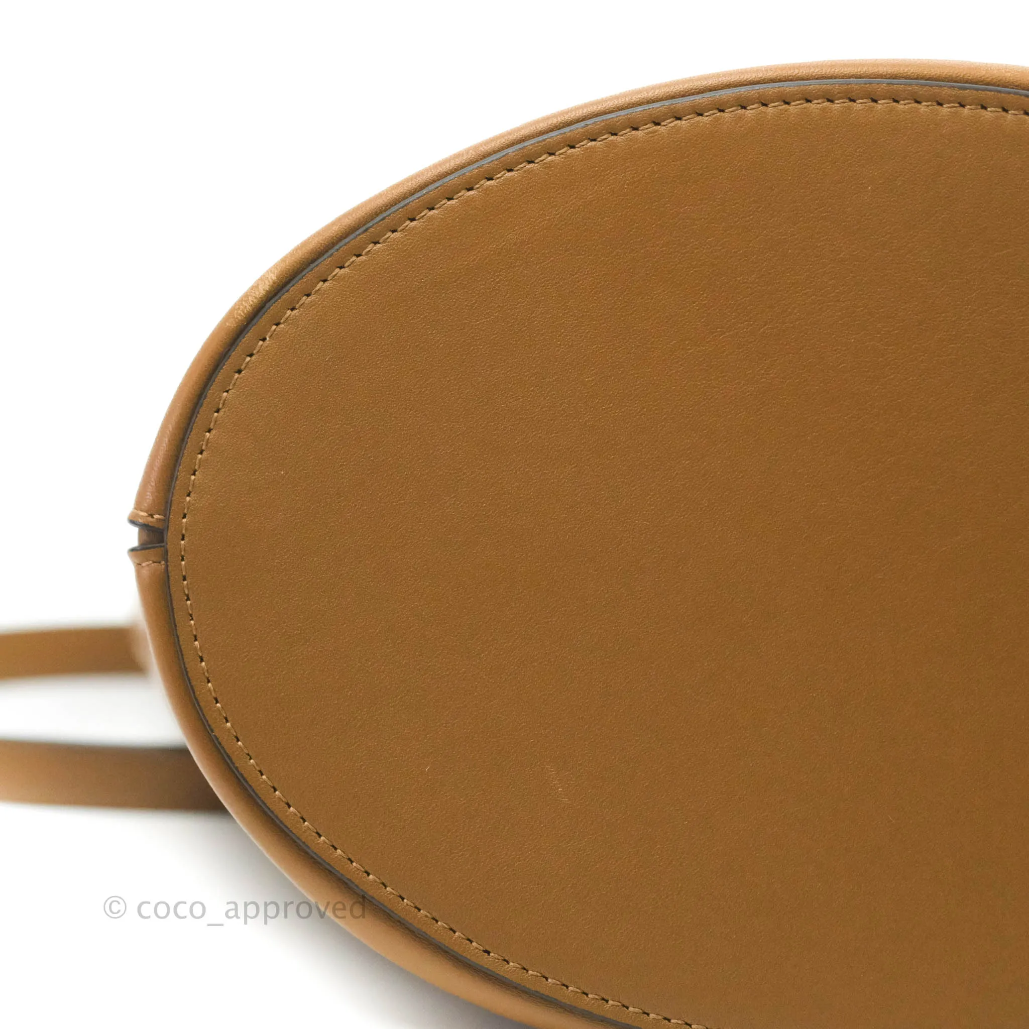 Celine Clasp Bucket Bag Brown