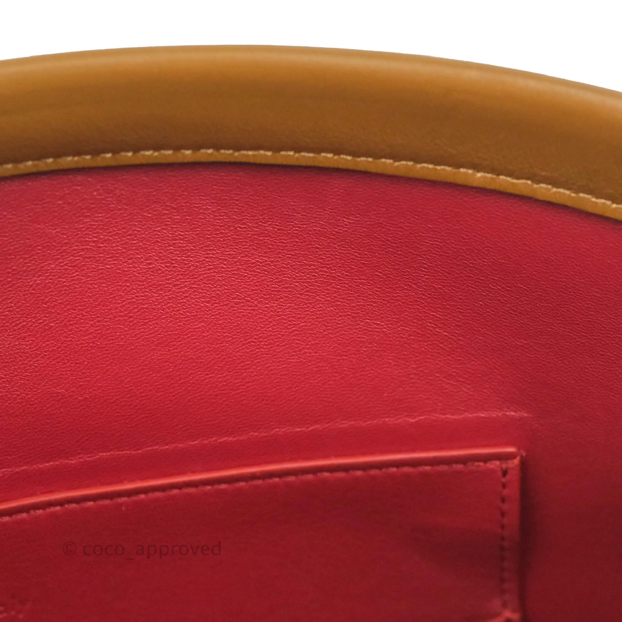 Celine Clasp Bucket Bag Brown