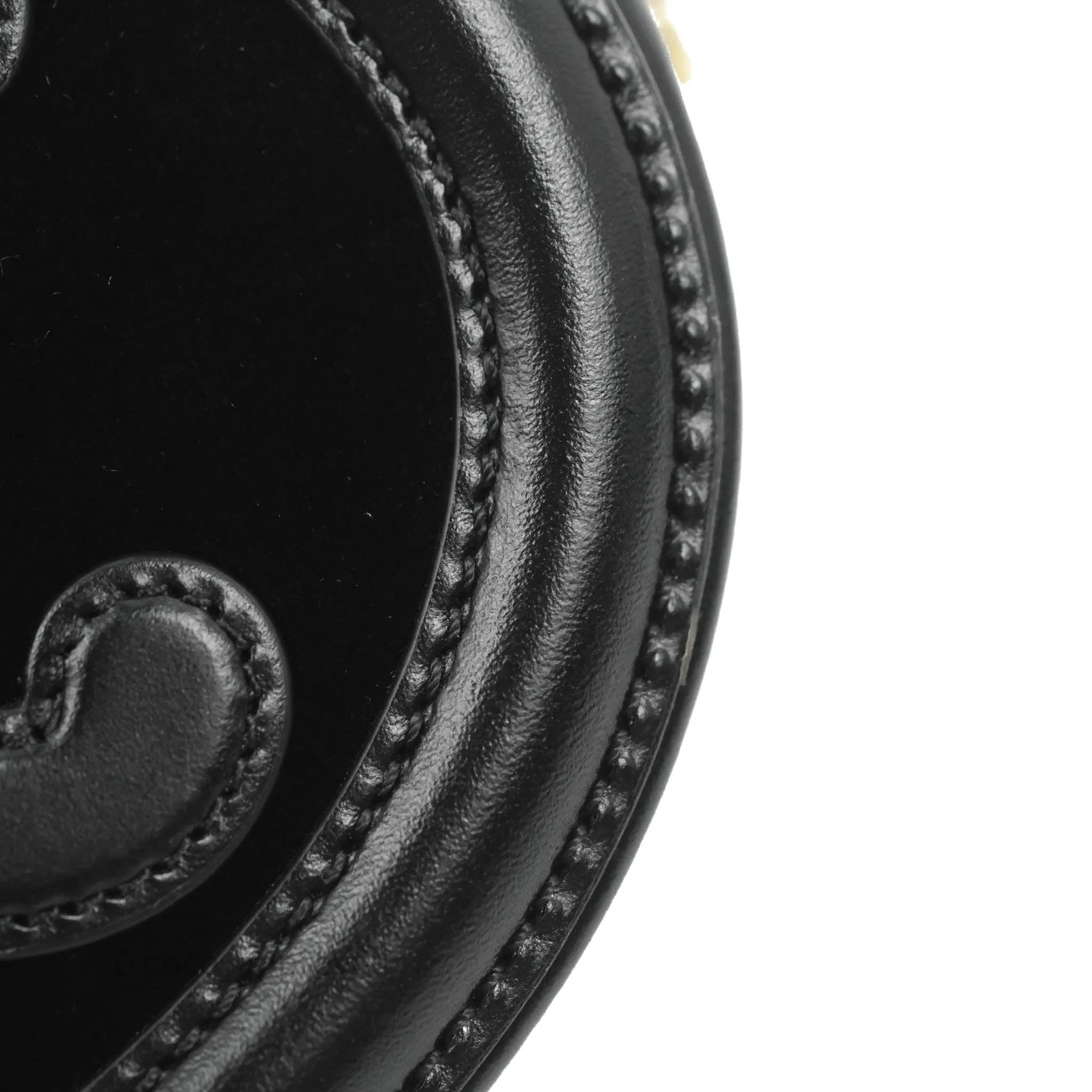 Celine Crossbody Purse With Chain In Velvet Black