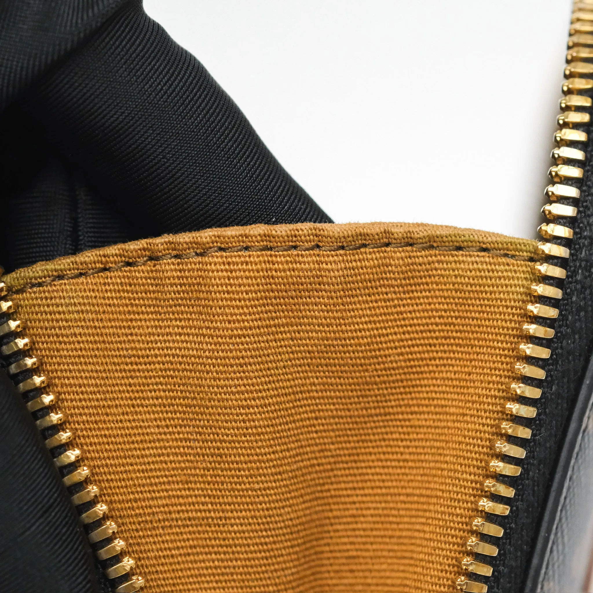 Celine Cuir Box On Chain Triomphe Canvas Tan Calfskin