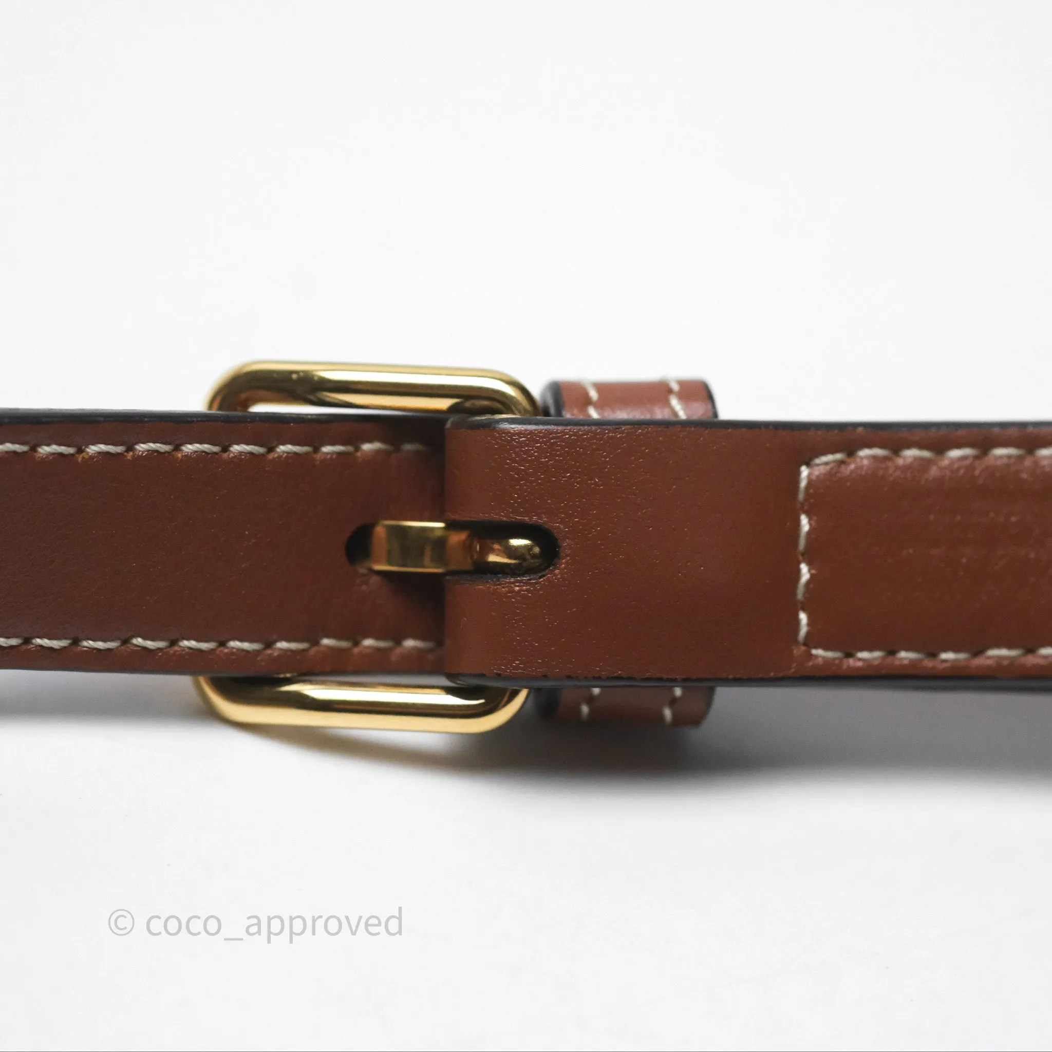 Celine Folco Cuir Triomphe in Smooth Calfskin Tan