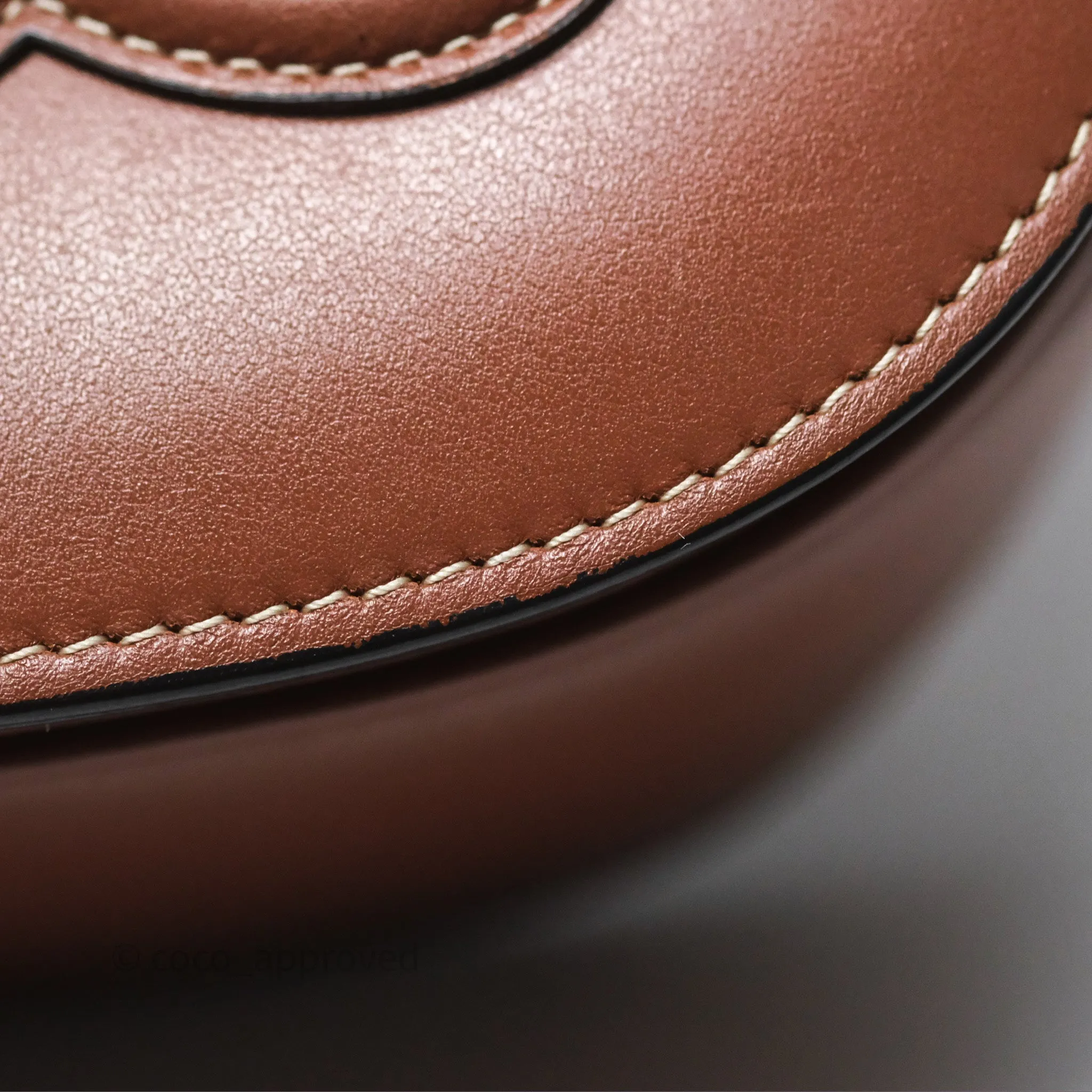 Celine Folco Cuir Triomphe in Smooth Calfskin Tan
