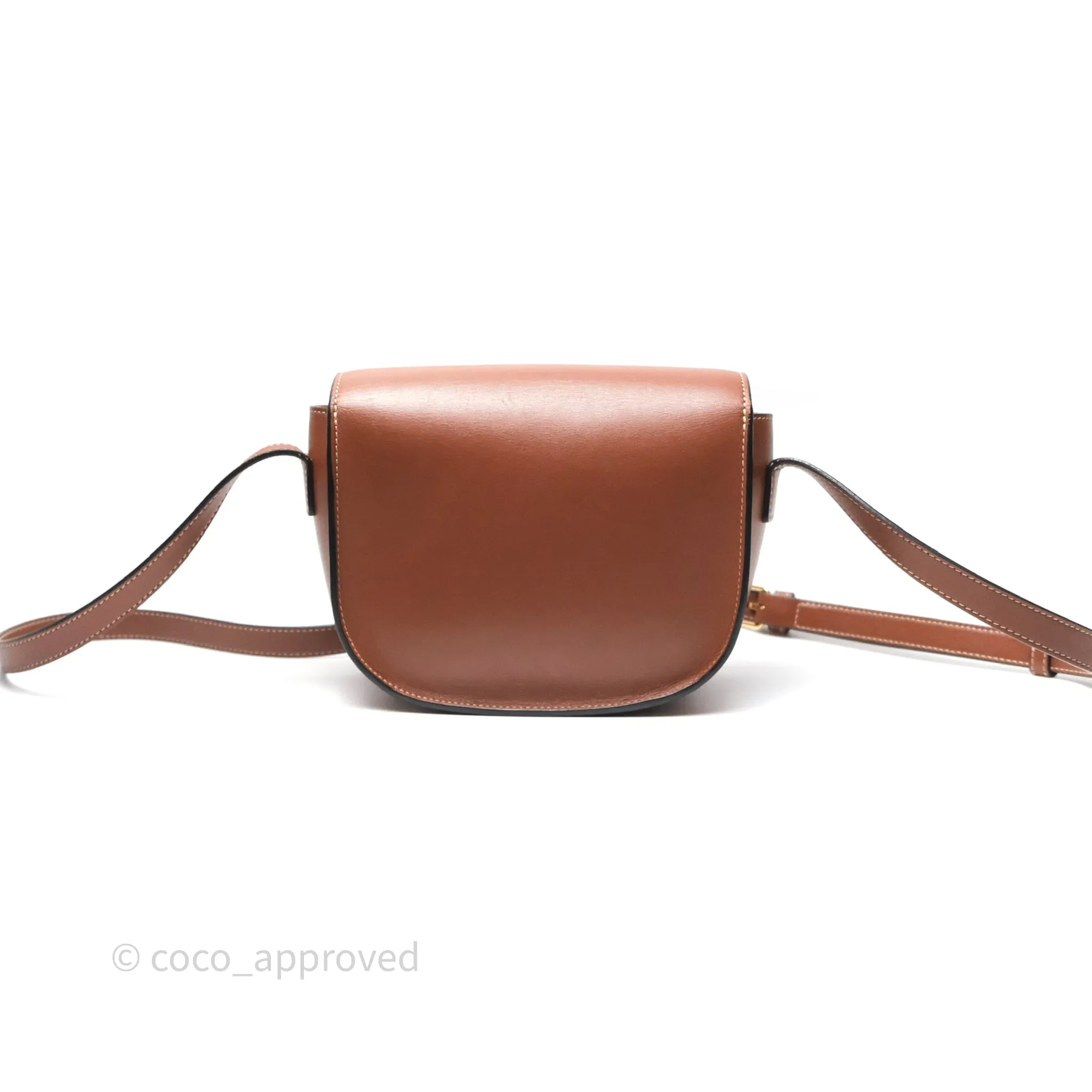 Celine Folco Cuir Triomphe in Smooth Calfskin Tan