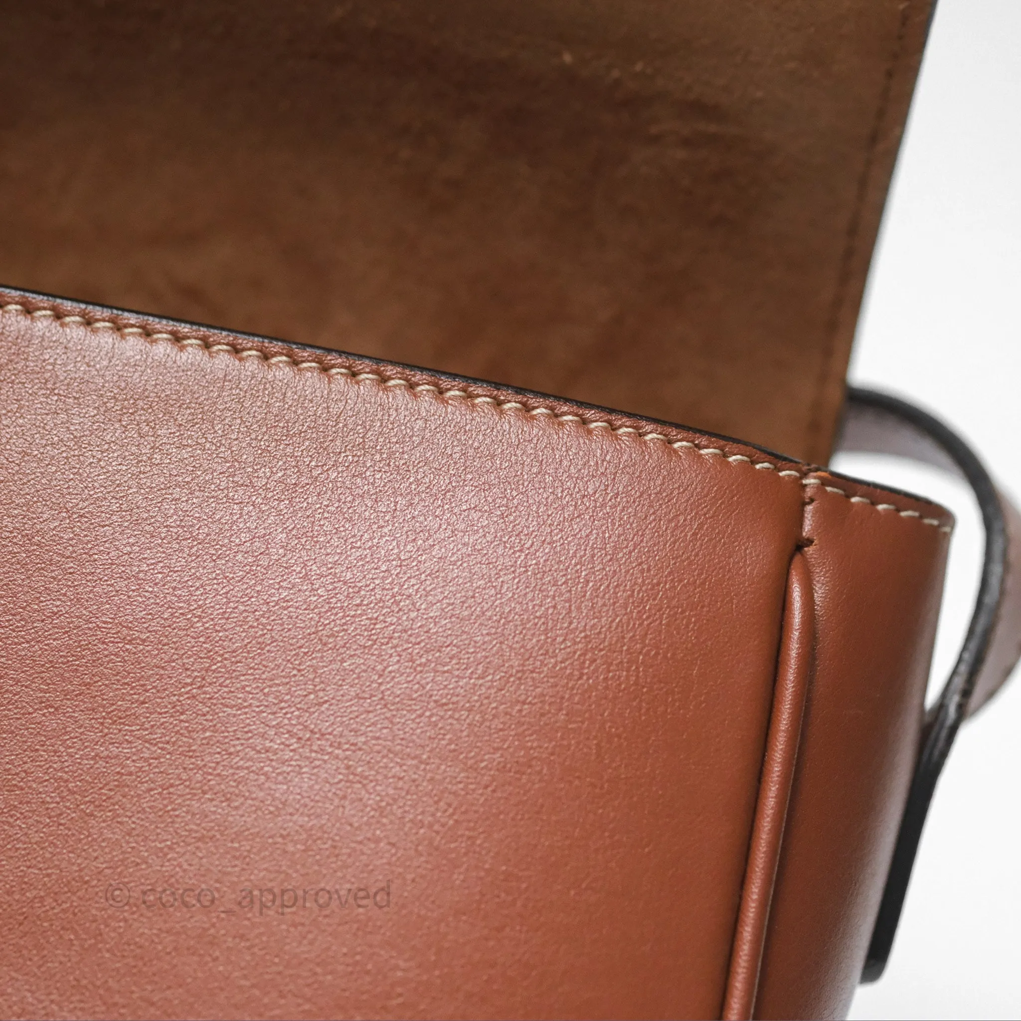 Celine Folco Cuir Triomphe in Smooth Calfskin Tan