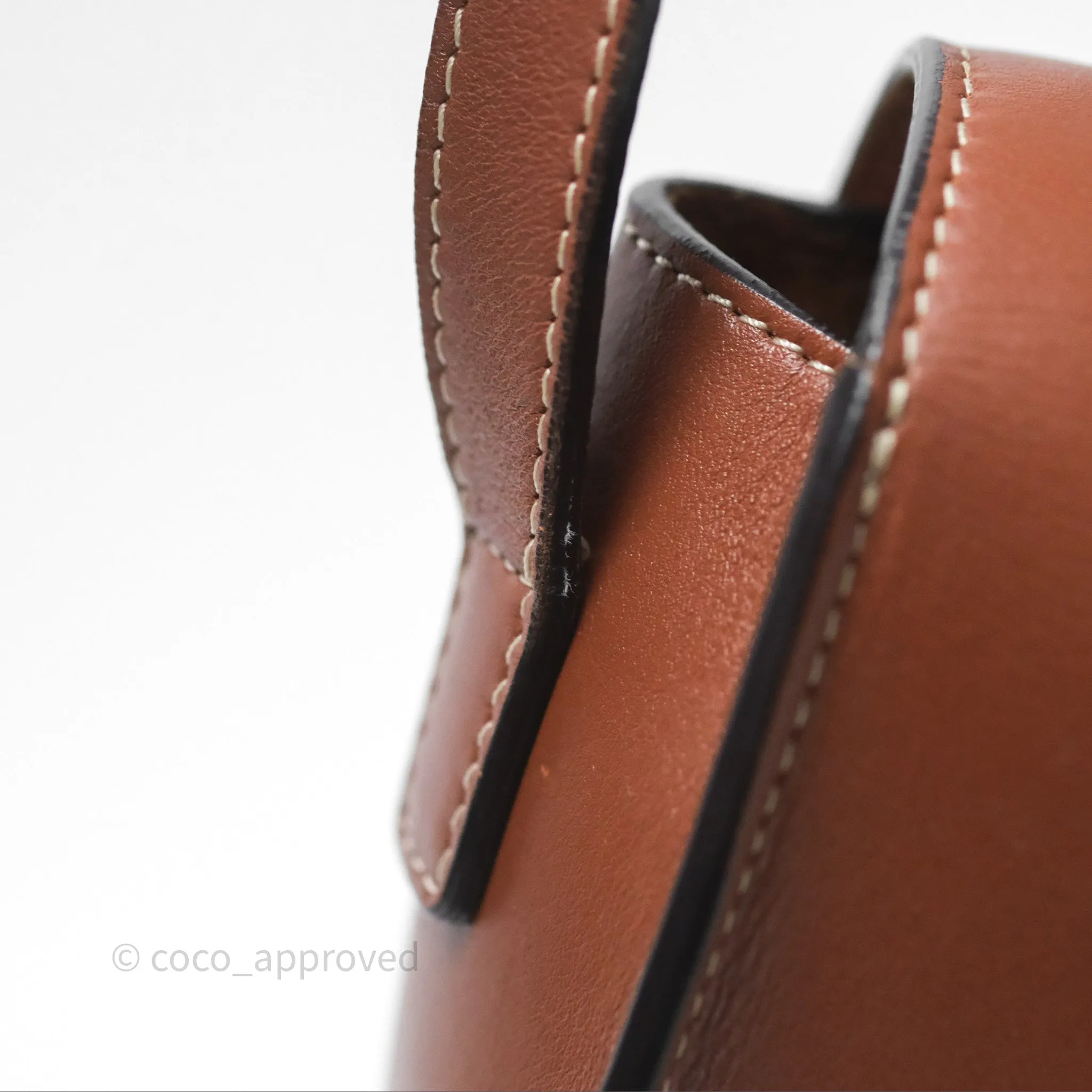 Celine Folco Cuir Triomphe in Smooth Calfskin Tan