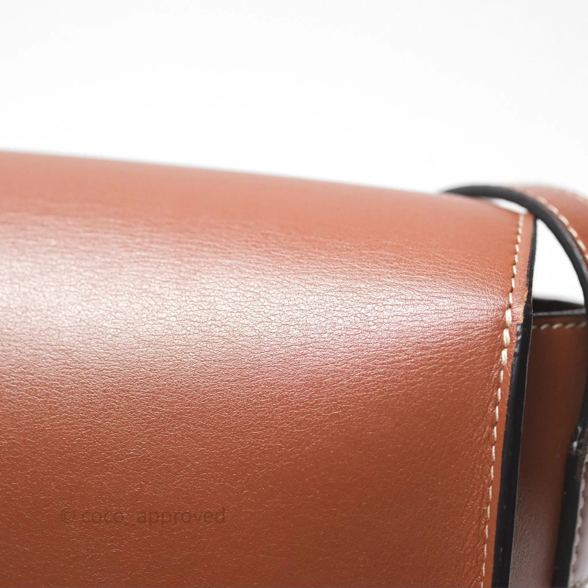 Celine Folco Cuir Triomphe in Smooth Calfskin Tan