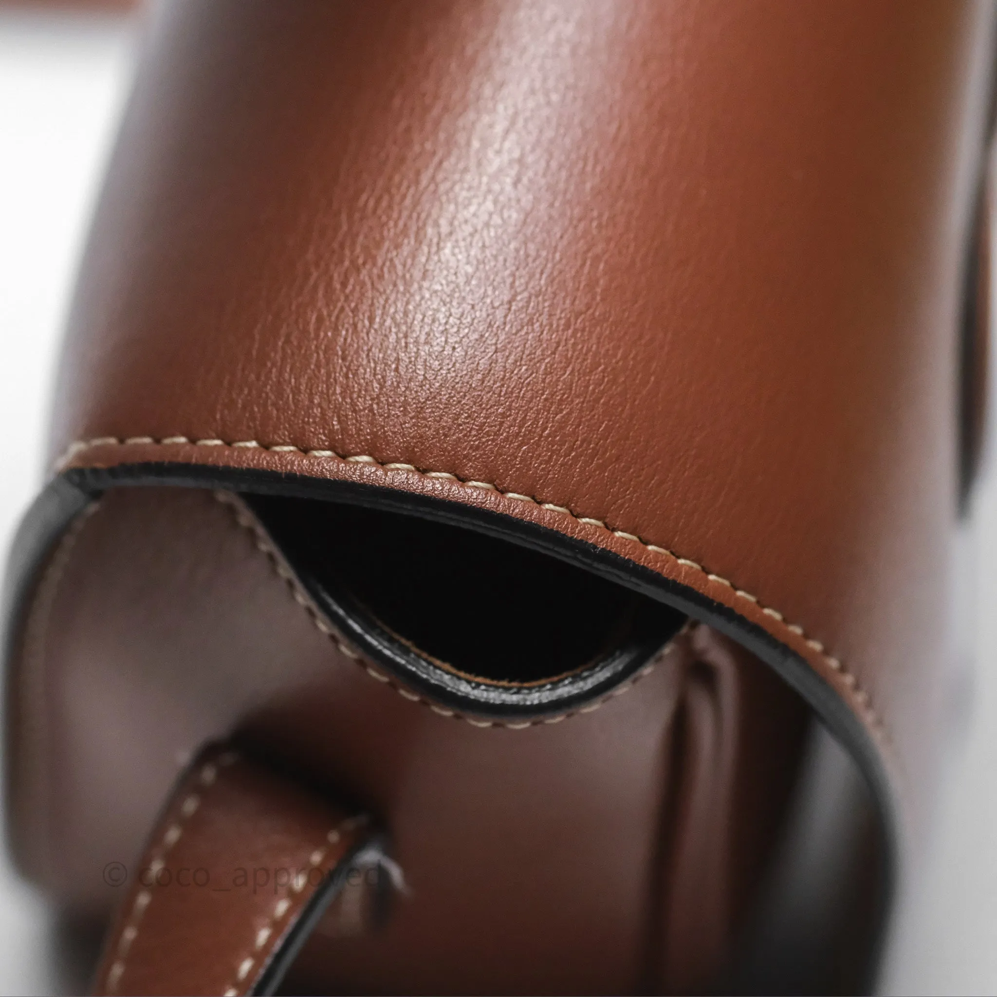Celine Folco Cuir Triomphe in Smooth Calfskin Tan