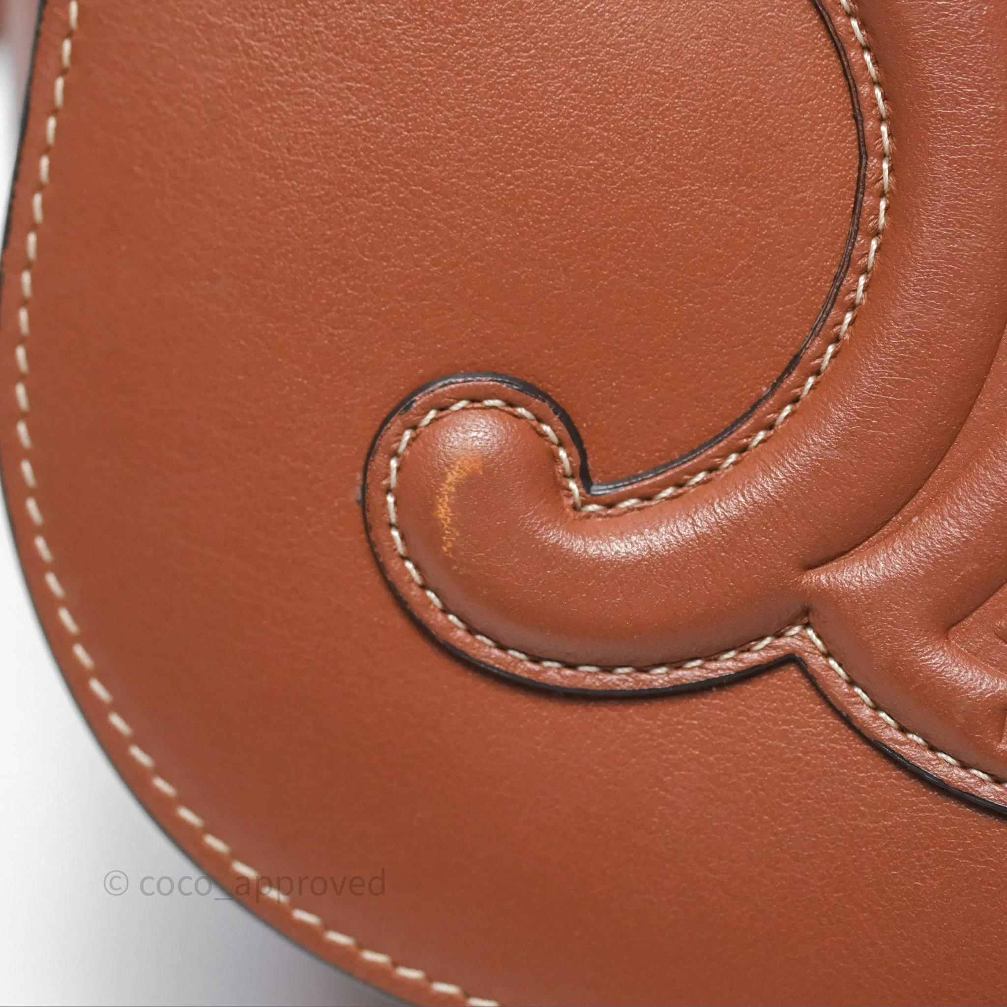 Celine Folco Cuir Triomphe in Smooth Calfskin Tan