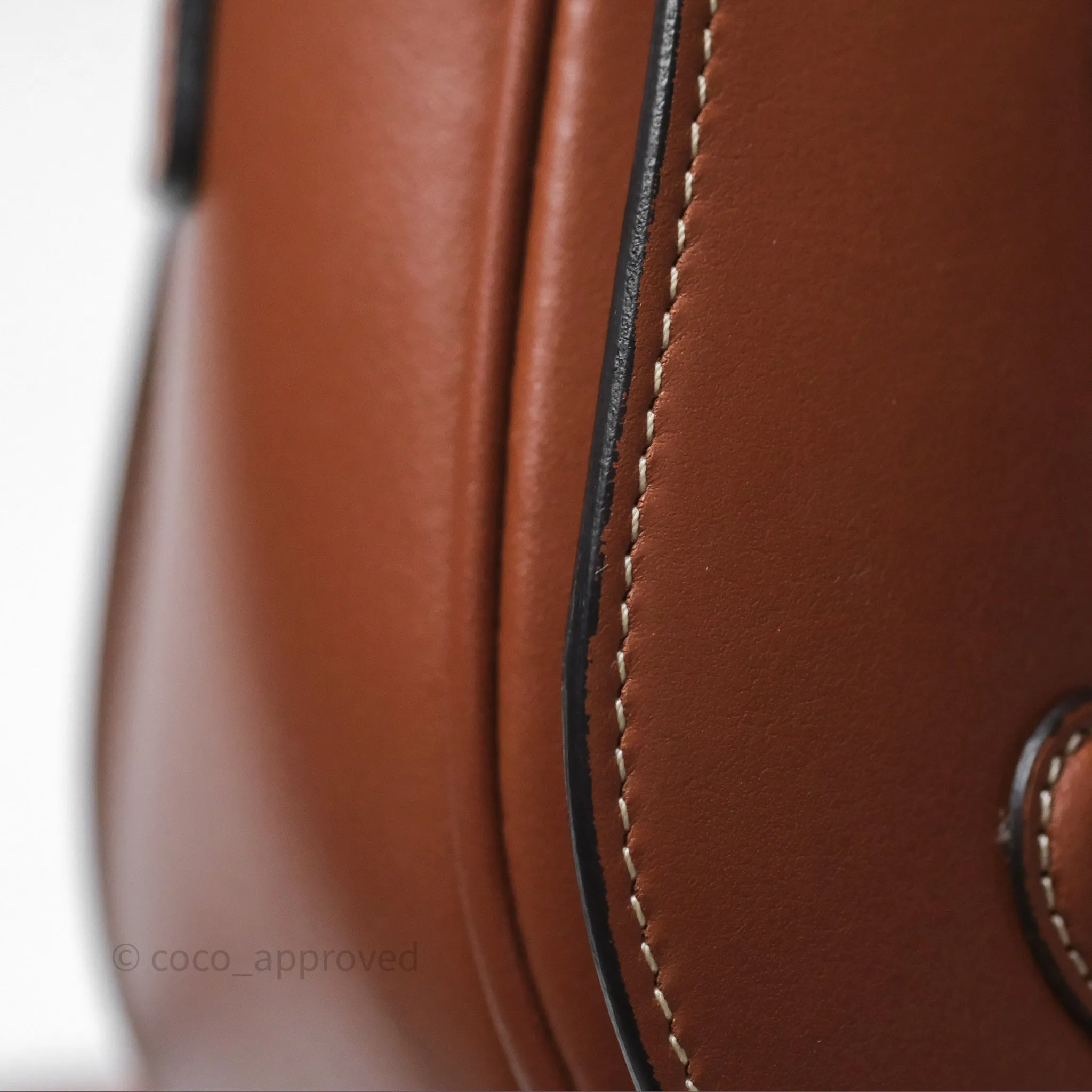 Celine Folco Cuir Triomphe in Smooth Calfskin Tan