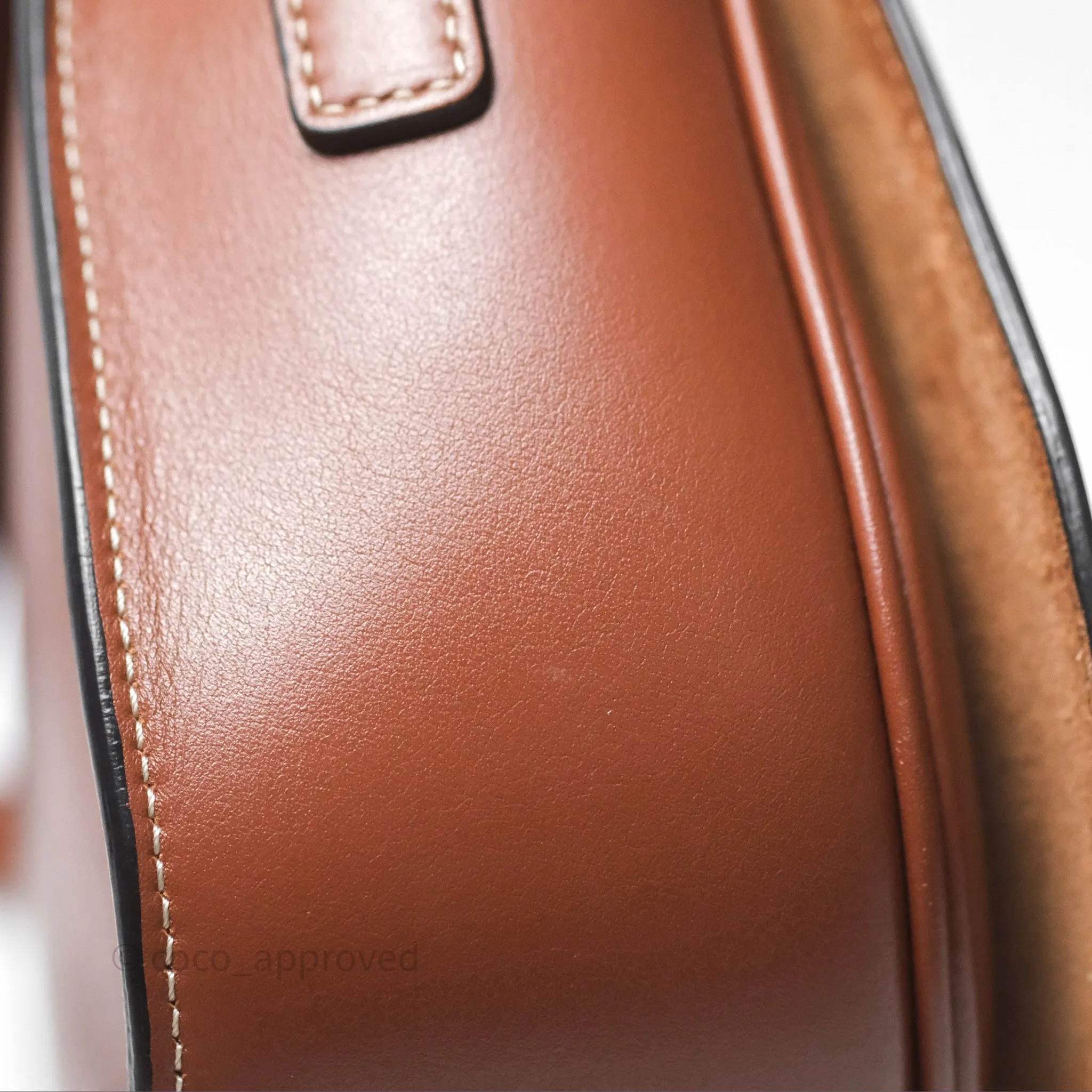 Celine Folco Cuir Triomphe in Smooth Calfskin Tan
