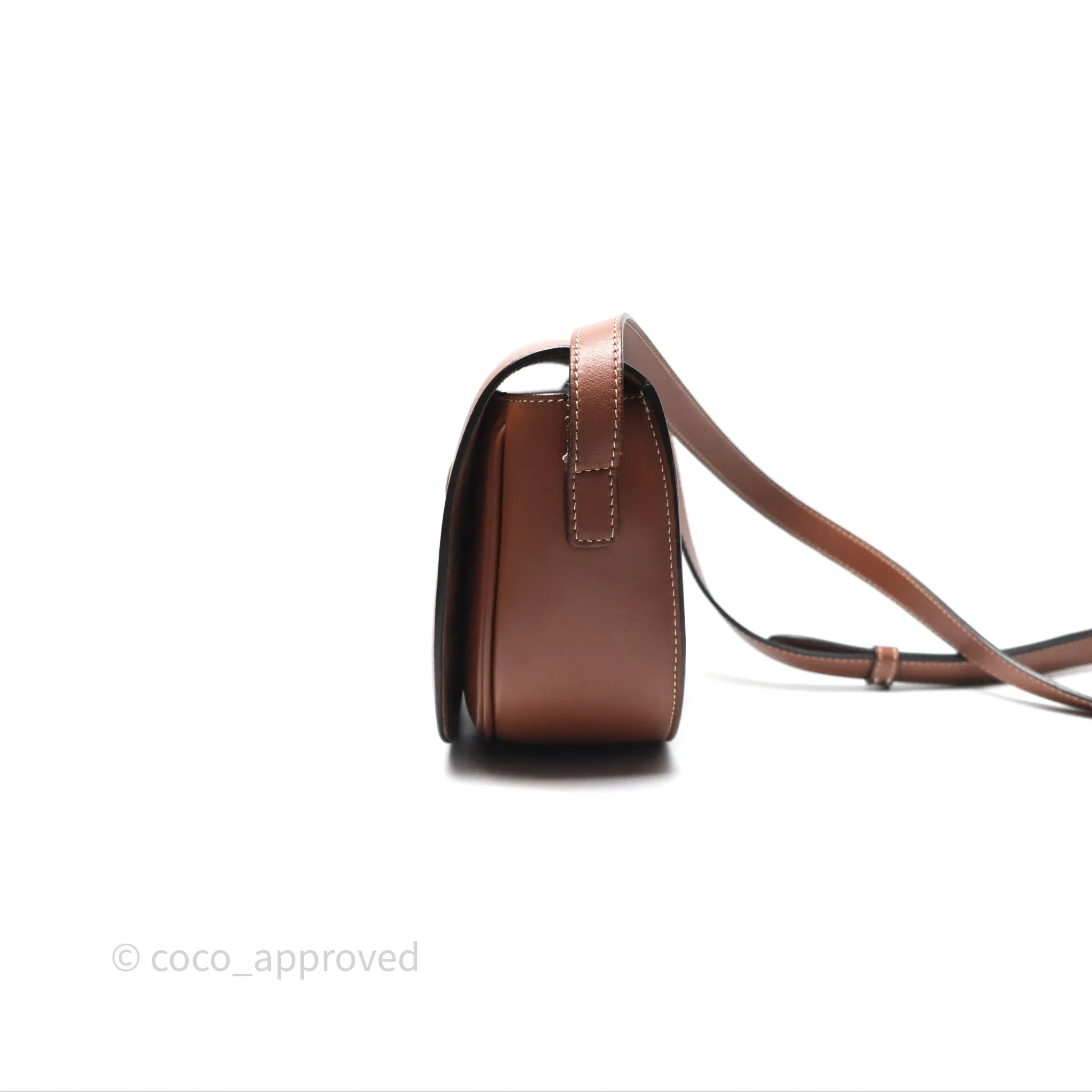 Celine Folco Cuir Triomphe in Smooth Calfskin Tan