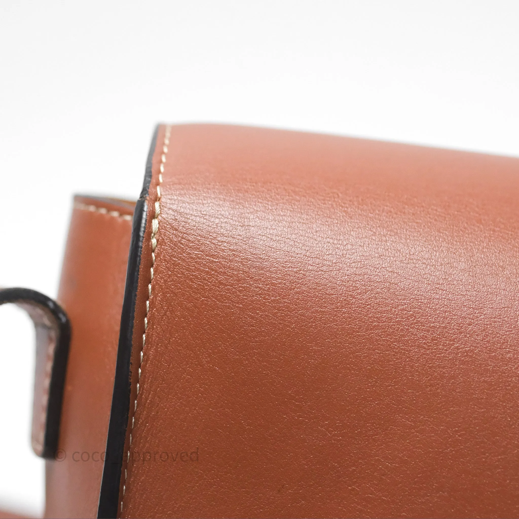 Celine Folco Cuir Triomphe in Smooth Calfskin Tan