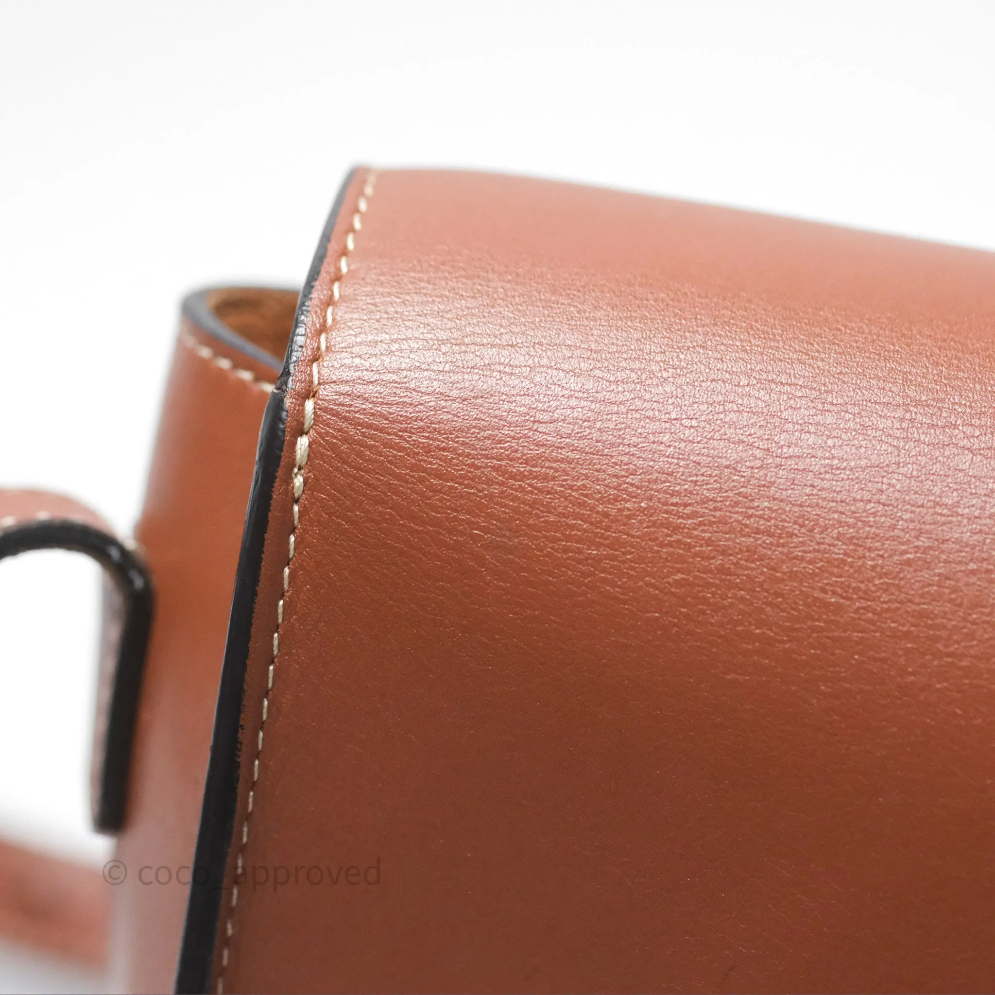 Celine Folco Cuir Triomphe in Smooth Calfskin Tan