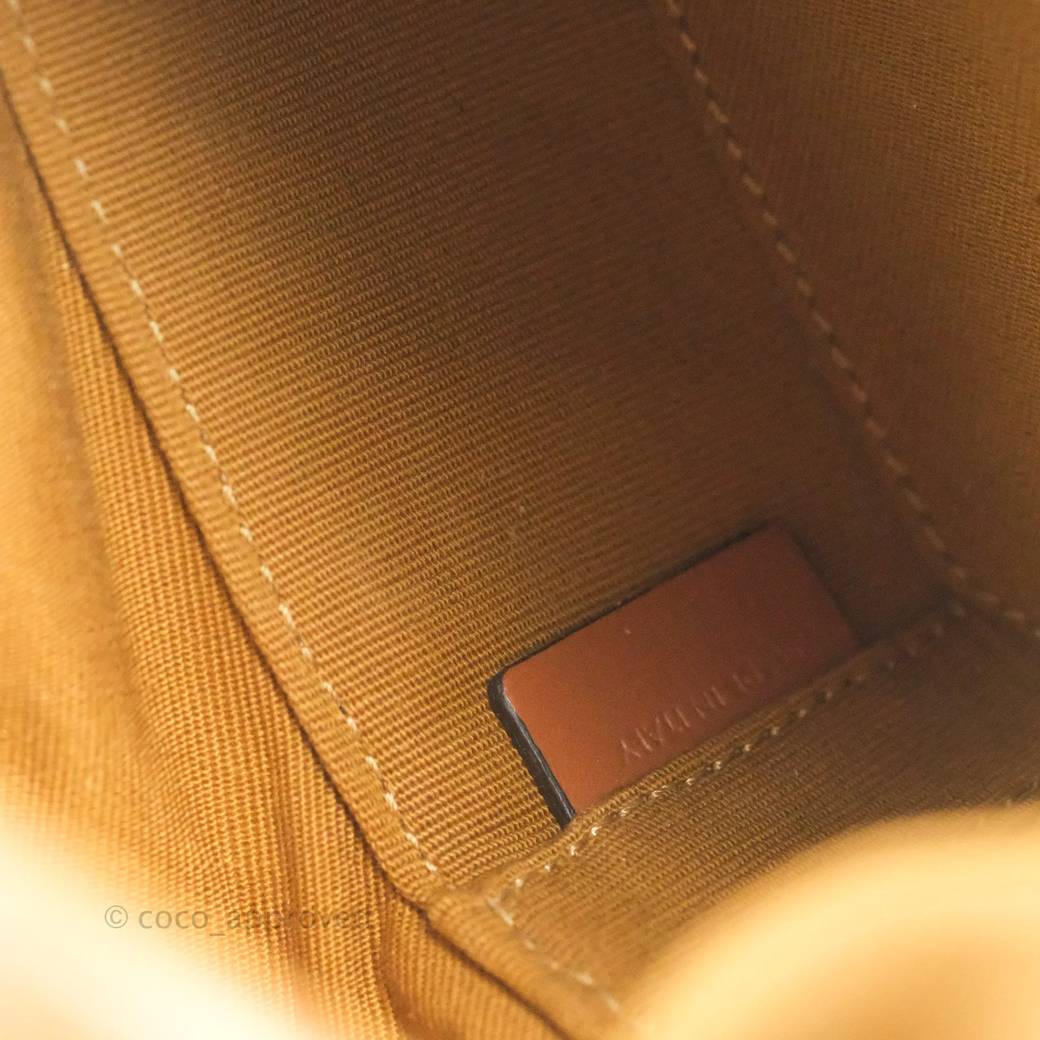Celine Heart Tambour Bag Triomphe Canvas Tan