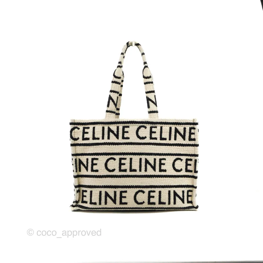 Celine Large Cabas Thais Textile with Celine All-Over