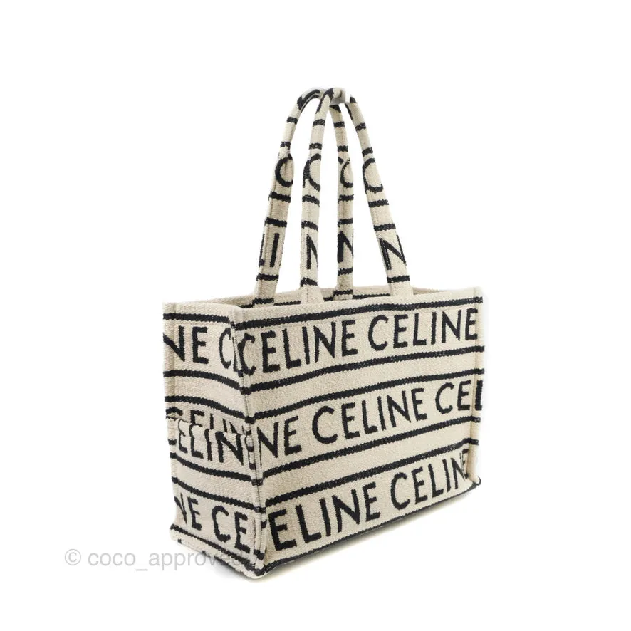 Celine Large Cabas Thais Textile with Celine All-Over