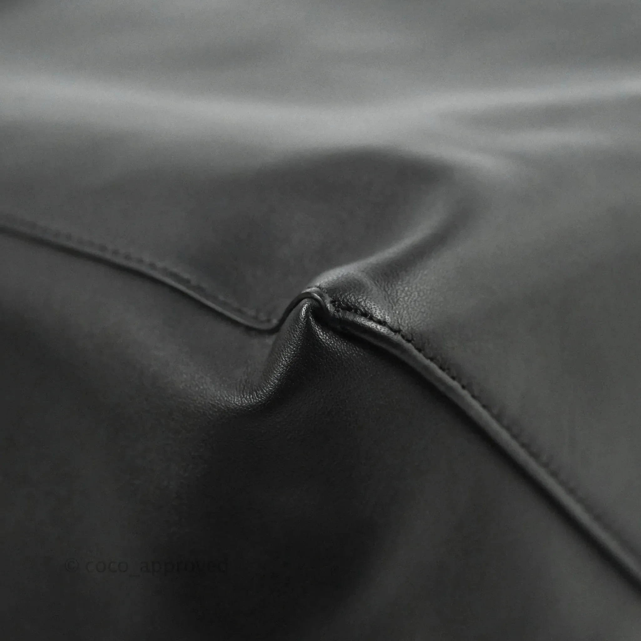 Celine Large Horizontal Cabas Tote Bag Black Calfskin