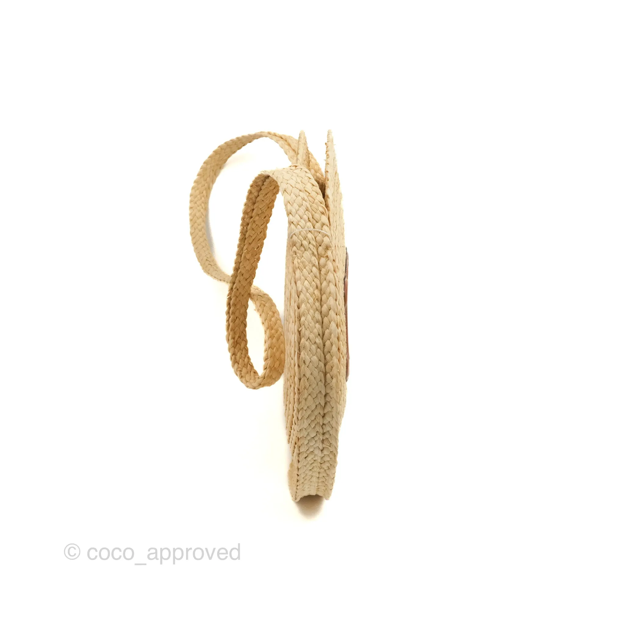 Celine Large Round Corn Leaves Calfskin Natural/Tan