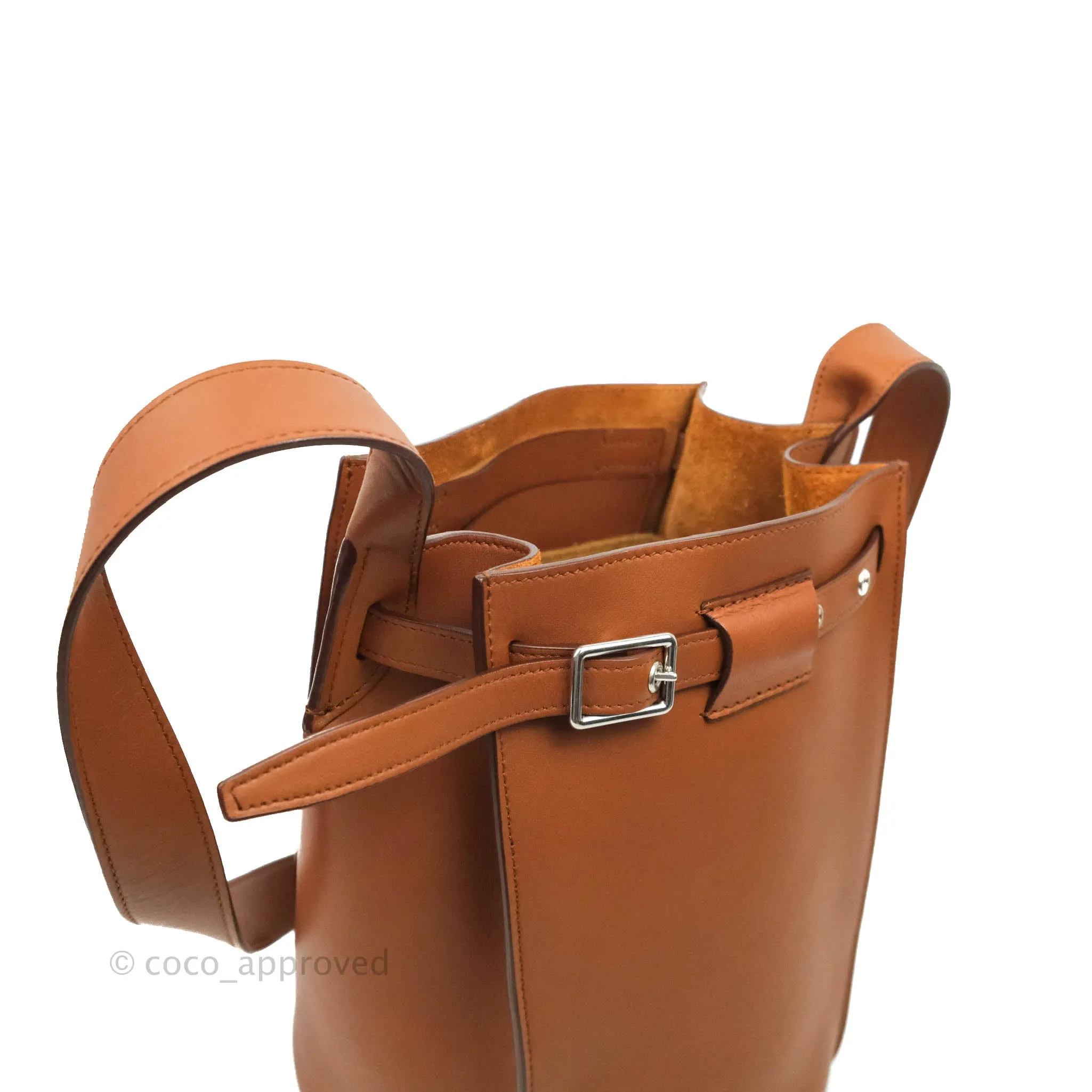 Celine Long Strap Big Bag Brown Bucket Calfskin