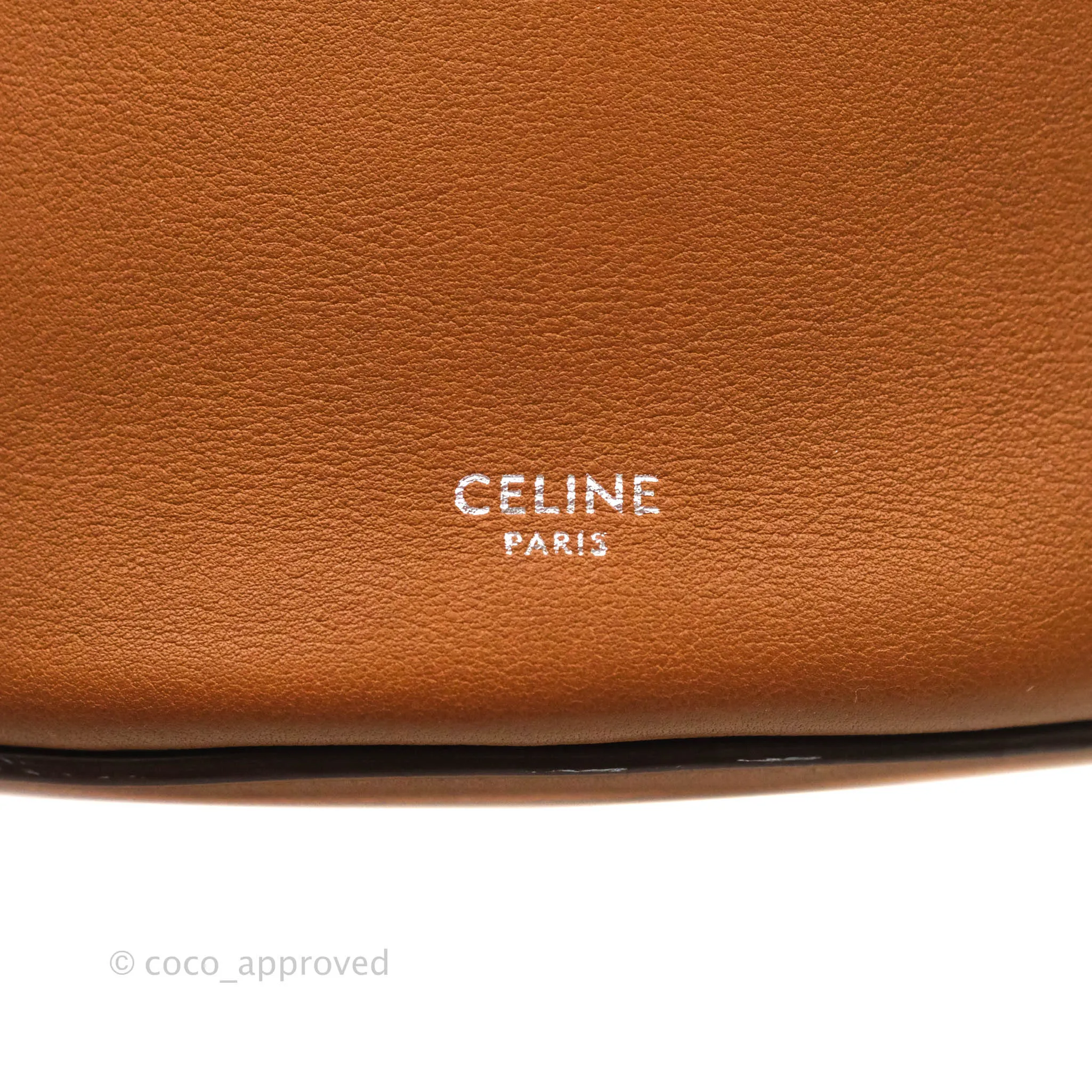 Celine Long Strap Big Bag Brown Bucket Calfskin