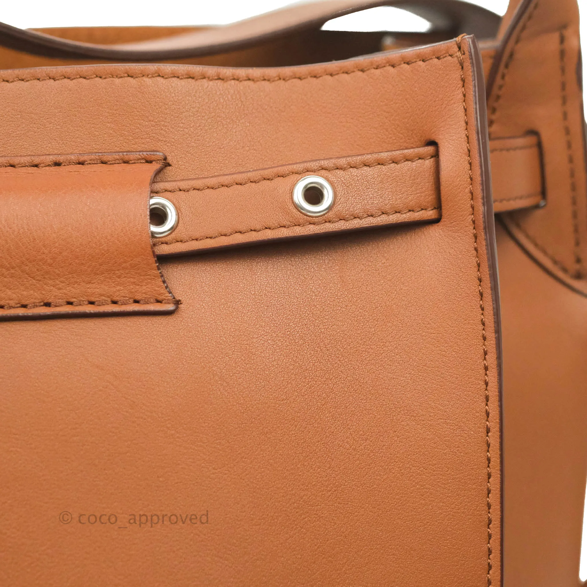 Celine Long Strap Big Bag Brown Bucket Calfskin