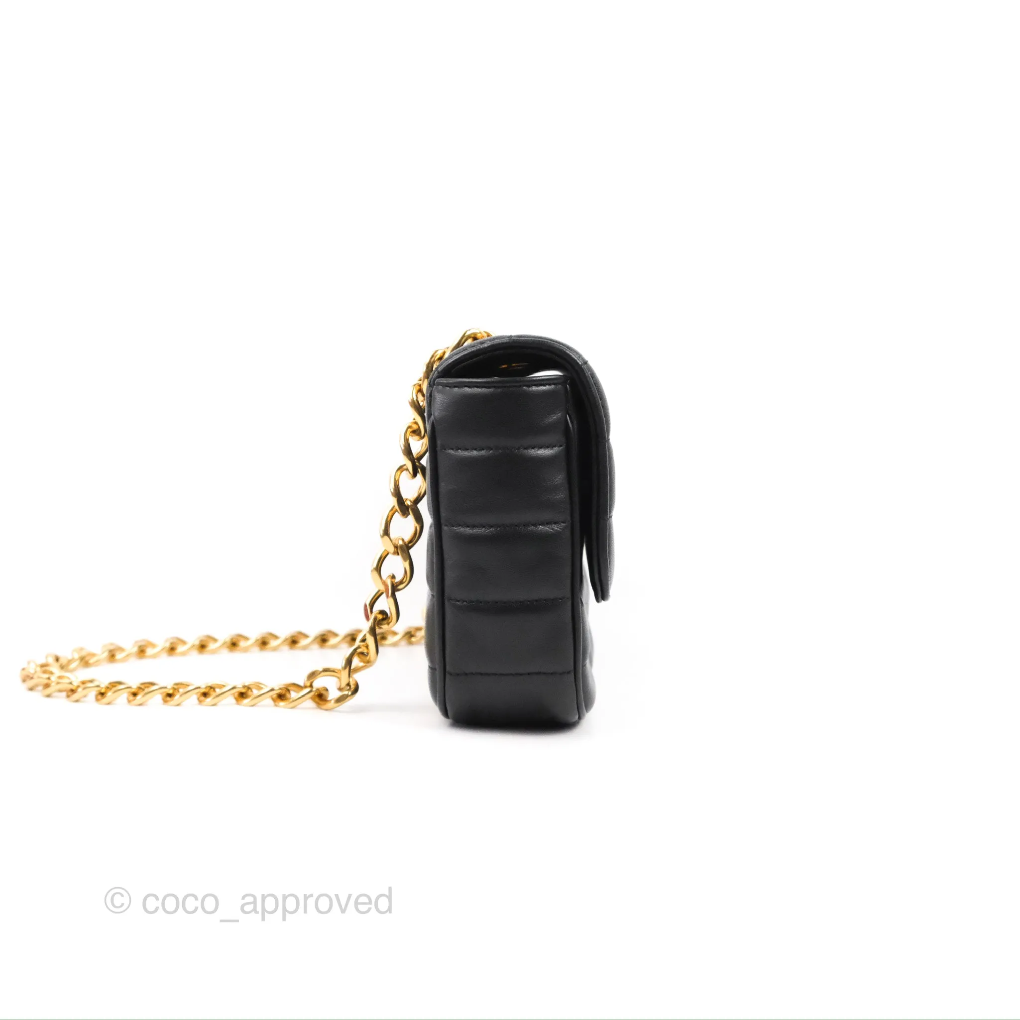 Celine Matelasse Monochrome Celine Shoulder Bag Black Quilted Goatskin