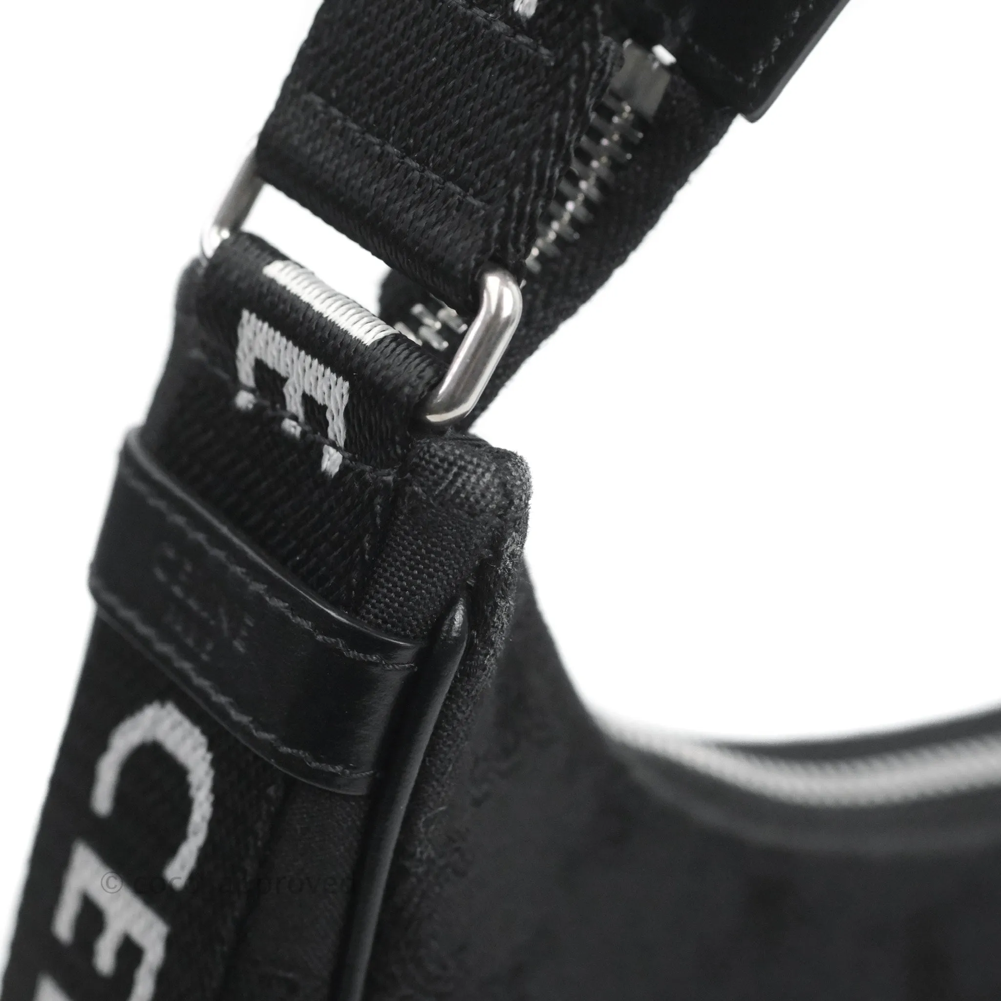 Celine Medium Ava Bag with Celine Strap Black Triomphe Jacquard Calfskin