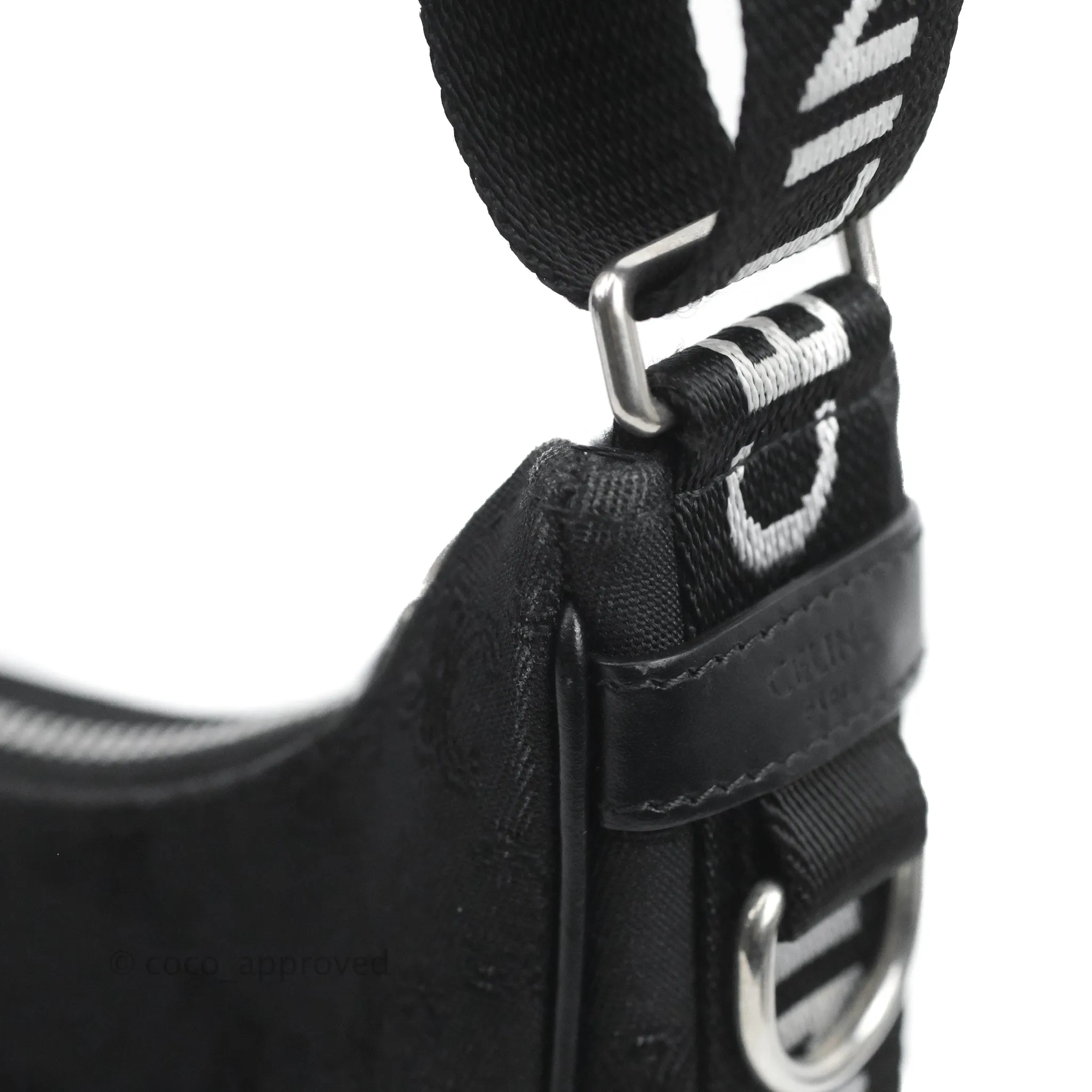 Celine Medium Ava Bag with Celine Strap Black Triomphe Jacquard Calfskin