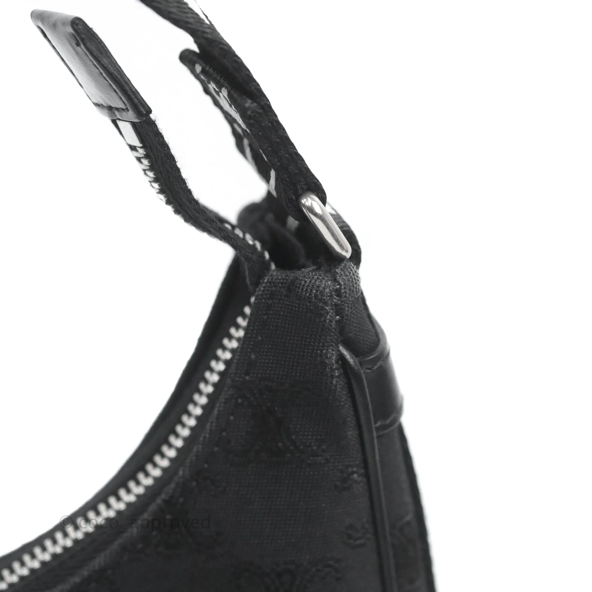 Celine Medium Ava Bag with Celine Strap Black Triomphe Jacquard Calfskin