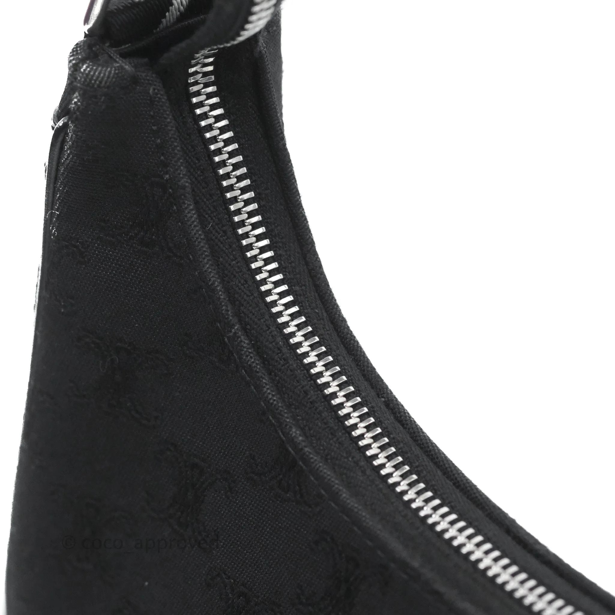 Celine Medium Ava Bag with Celine Strap Black Triomphe Jacquard Calfskin