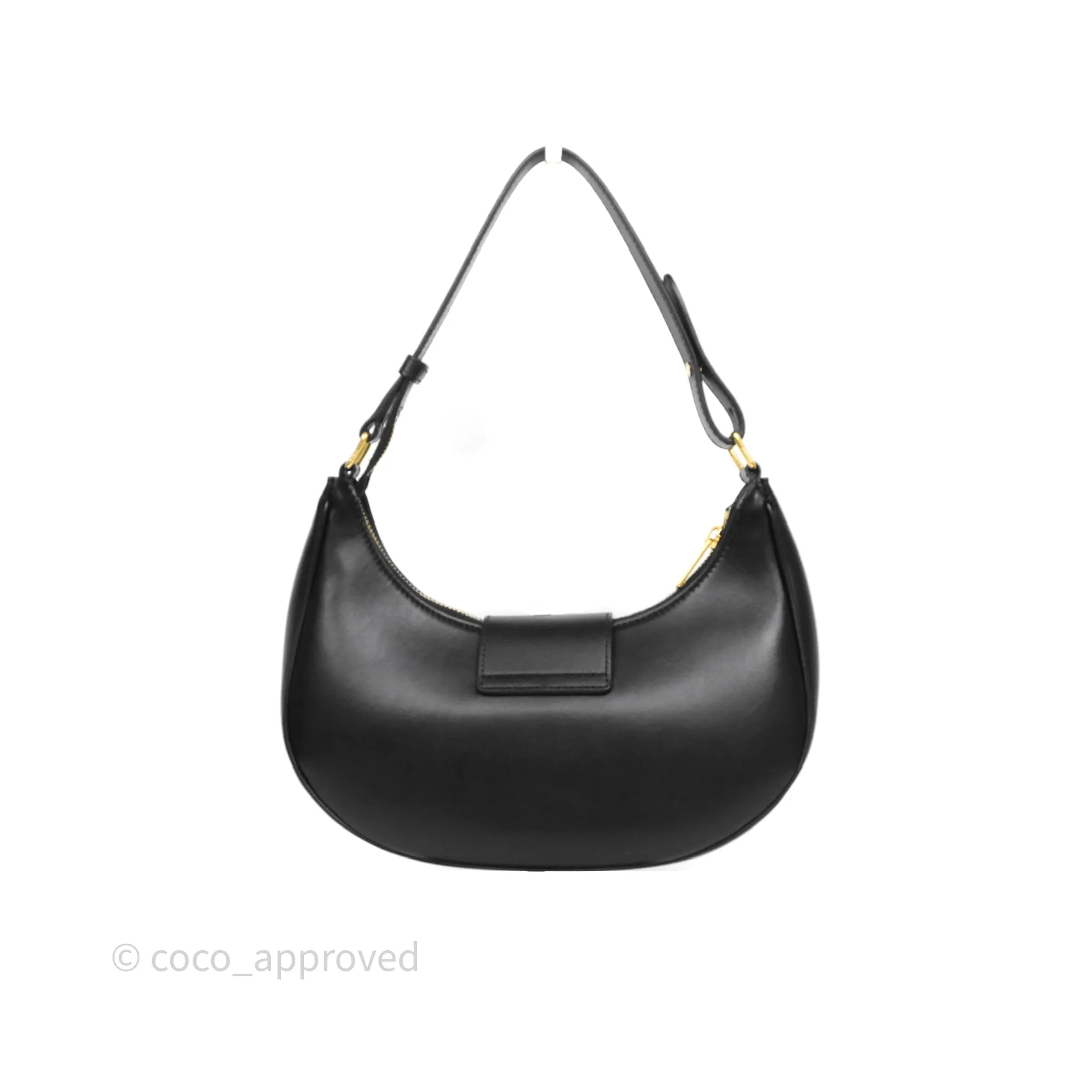 Celine Medium Ava Triomphe Bag Black Smooth Calfskin