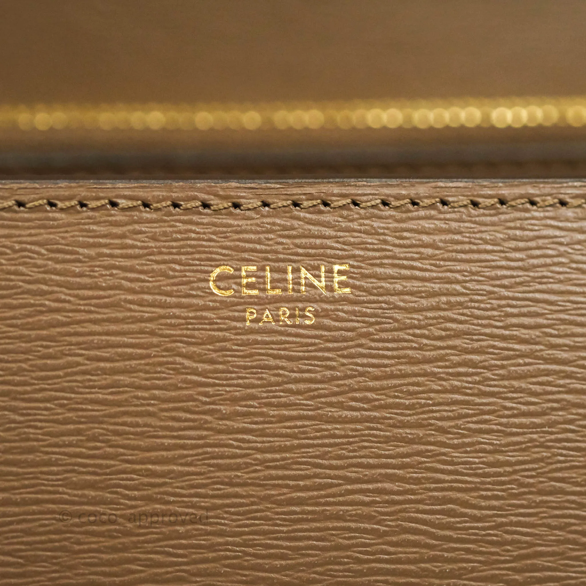 Celine Medium Classic Box Flap Bag Souris Liege Calfskin