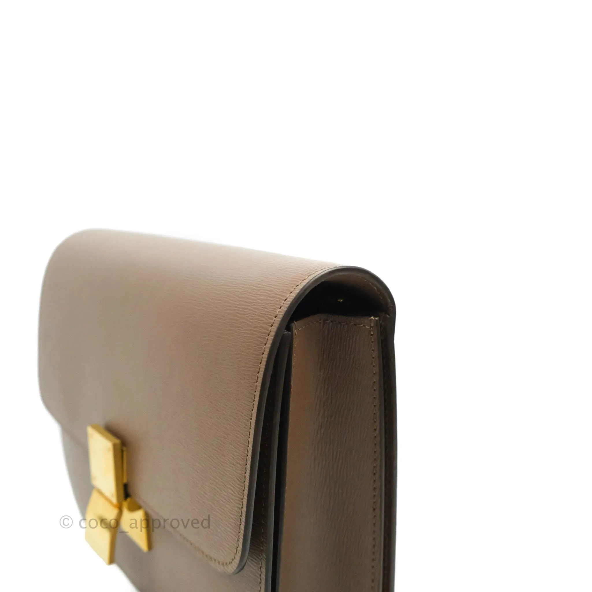 Celine Medium Classic Box Flap Bag Souris Liege Calfskin