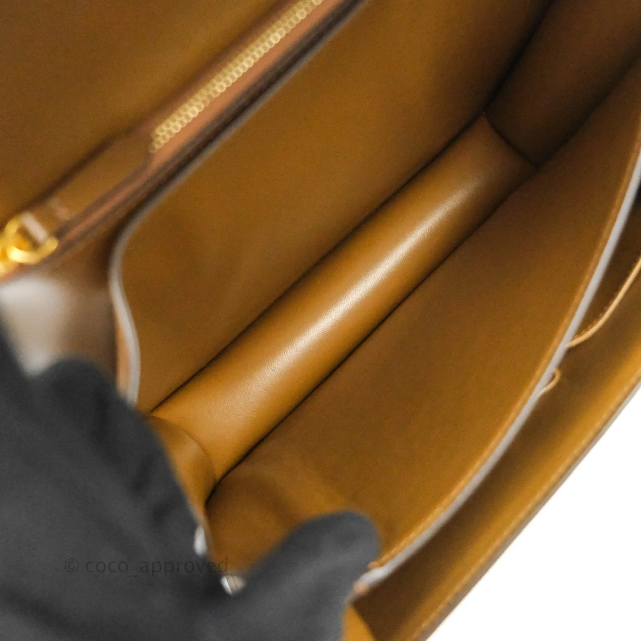 Celine Medium Classic Box Flap Caramel Calfskin