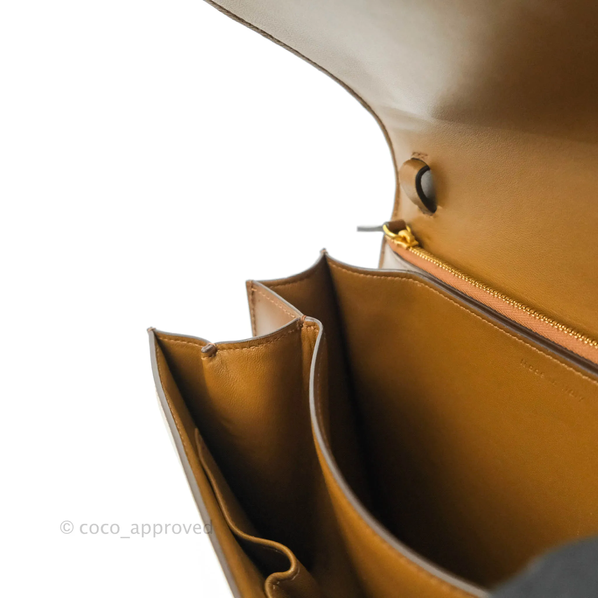 Celine Medium Classic Box Flap Caramel Calfskin