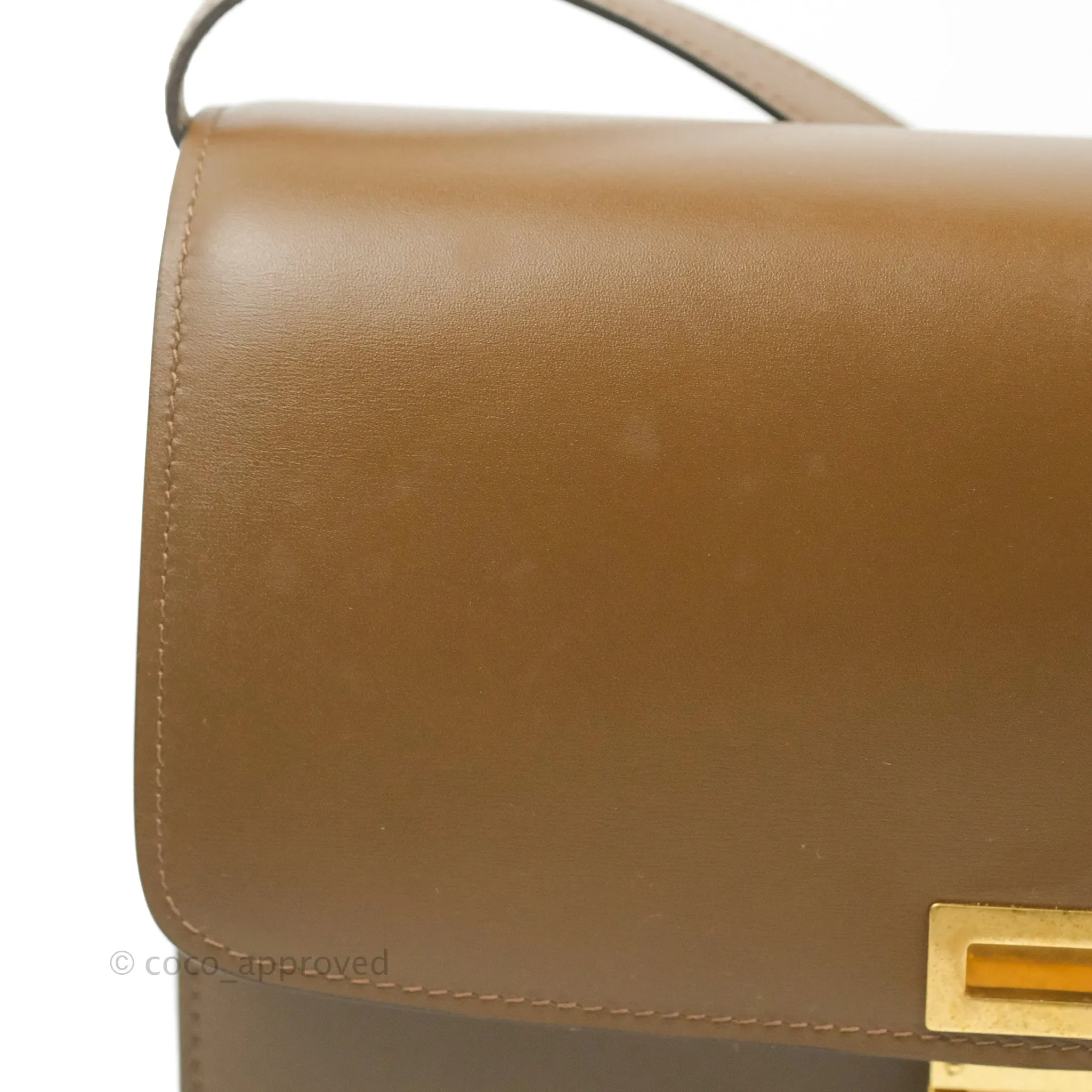 Celine Medium Classic Box Flap Caramel Calfskin